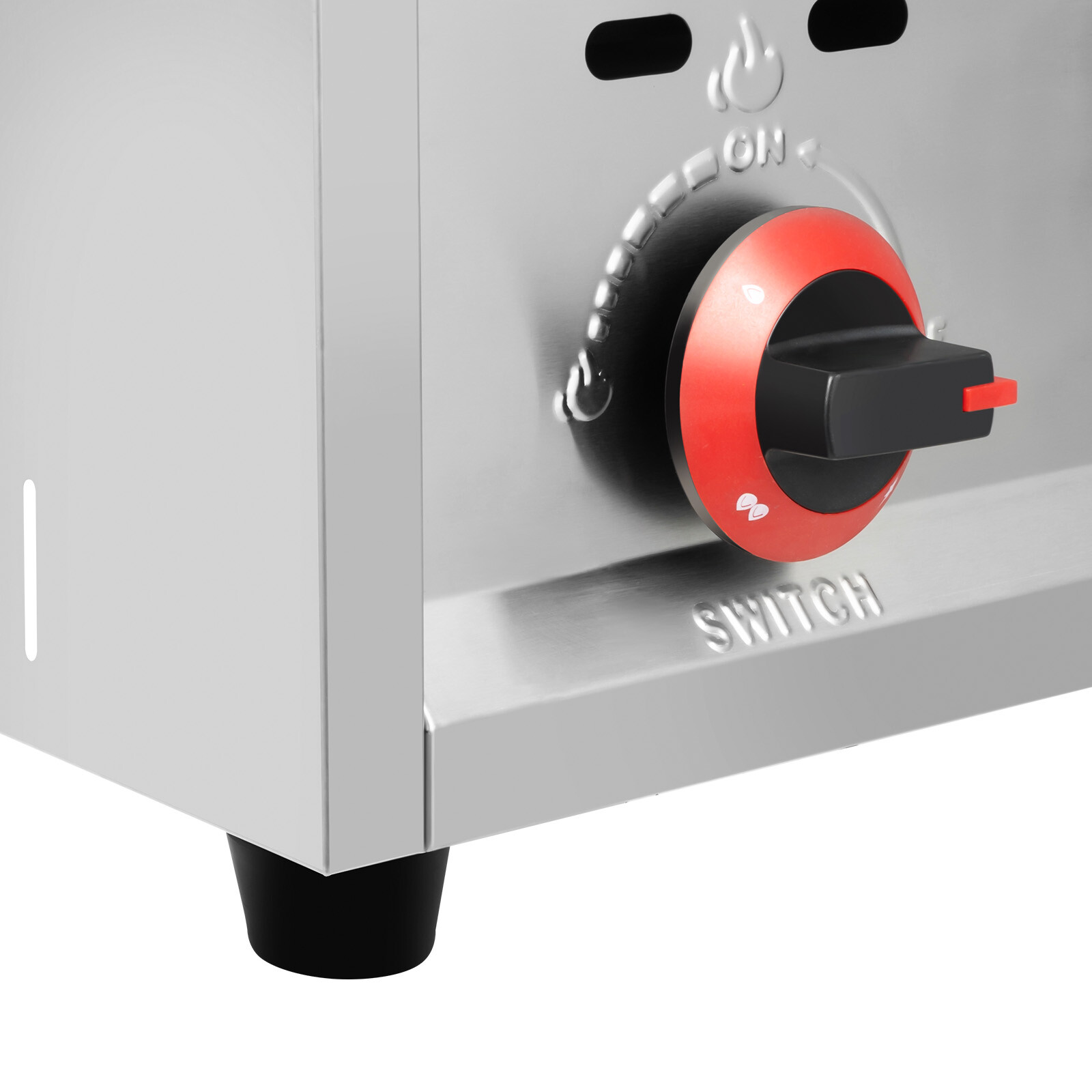 Countertop Gas Deep Fryer Propane Gas Stainless Steel Outdoor Use Round 2 Burner