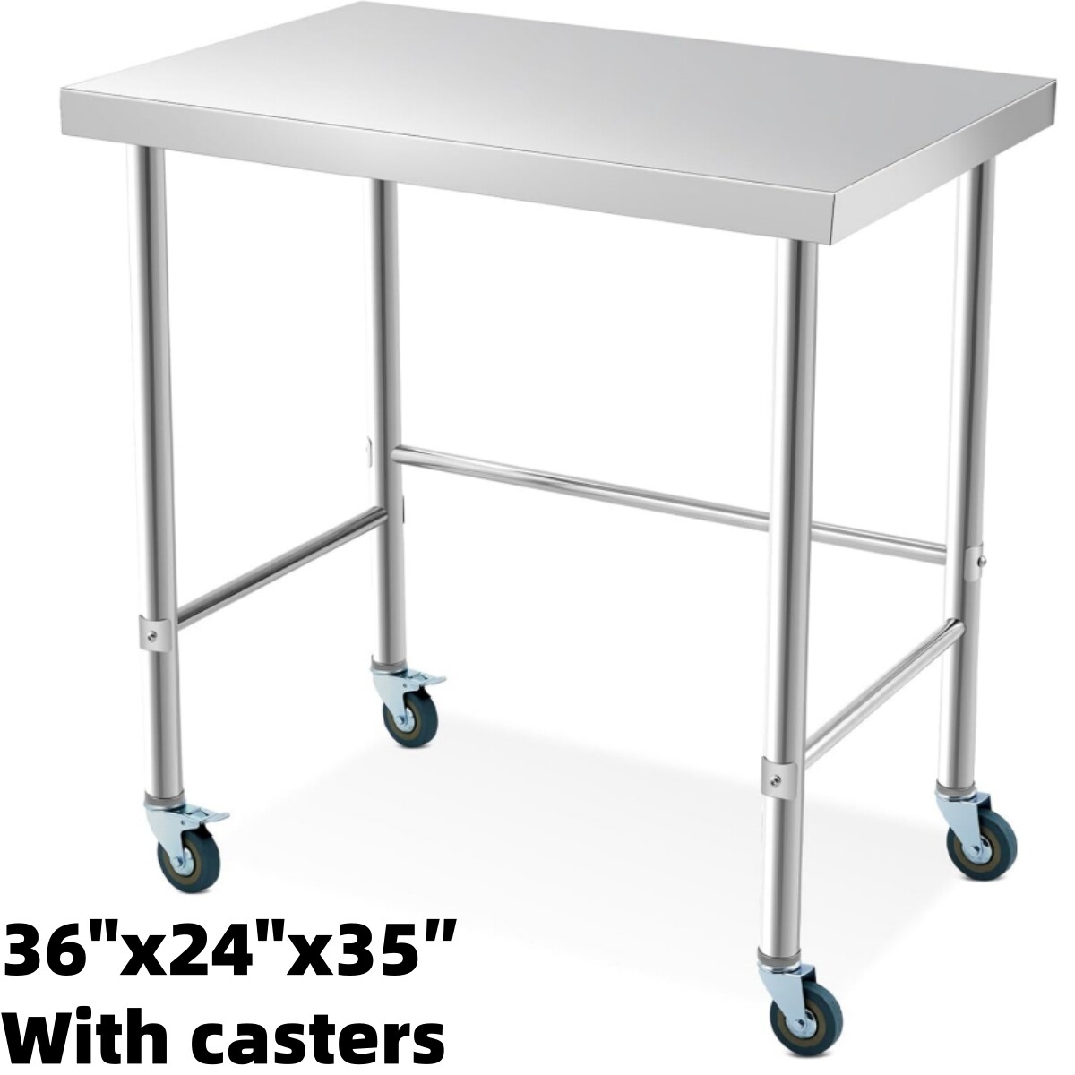 36″/48″/60″ Stainless Steel Prep & Work Table NSF Commercial Kitchen Restaurant