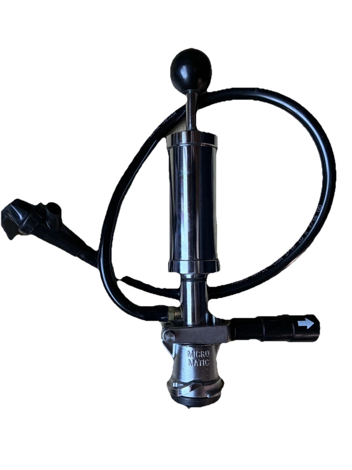 Micro-Matic Chrome Hand Pump Beer Keg Party Tap D
