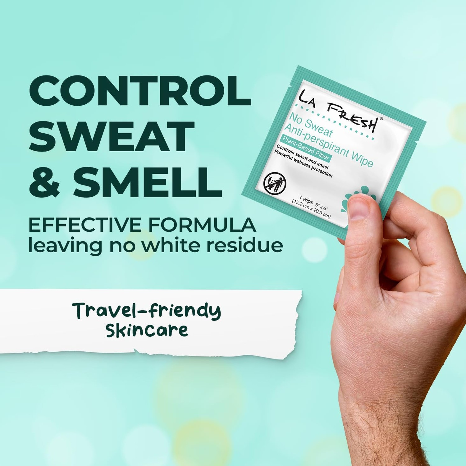 La Fresh Travel Lite Antiperspirant and Body Wipes – 50 Individually Wrapped …