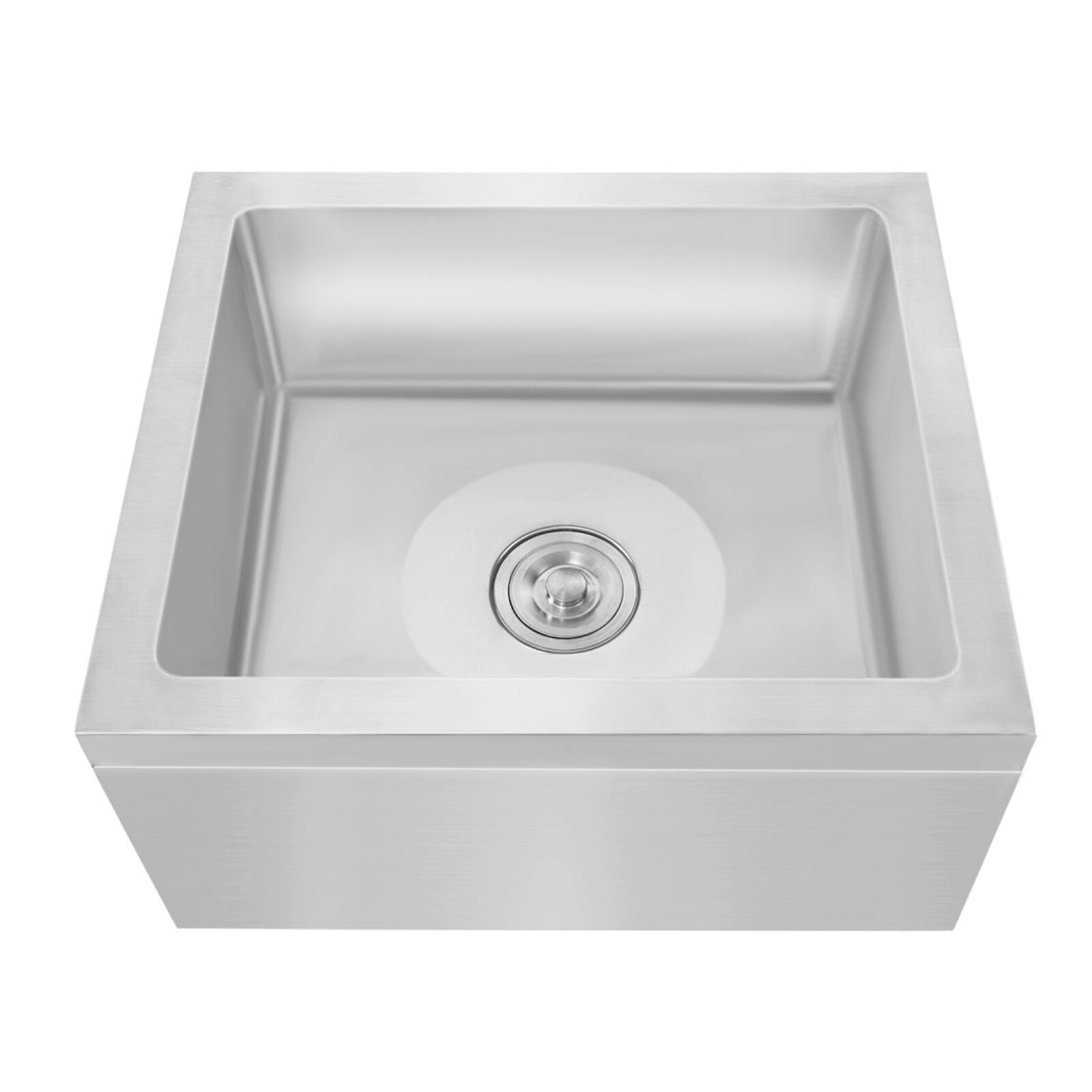 Stainless Steel Floor Kitchen Mop Sink 19″ x 22″ x 12″ 8″ Deep Basin Rectangular