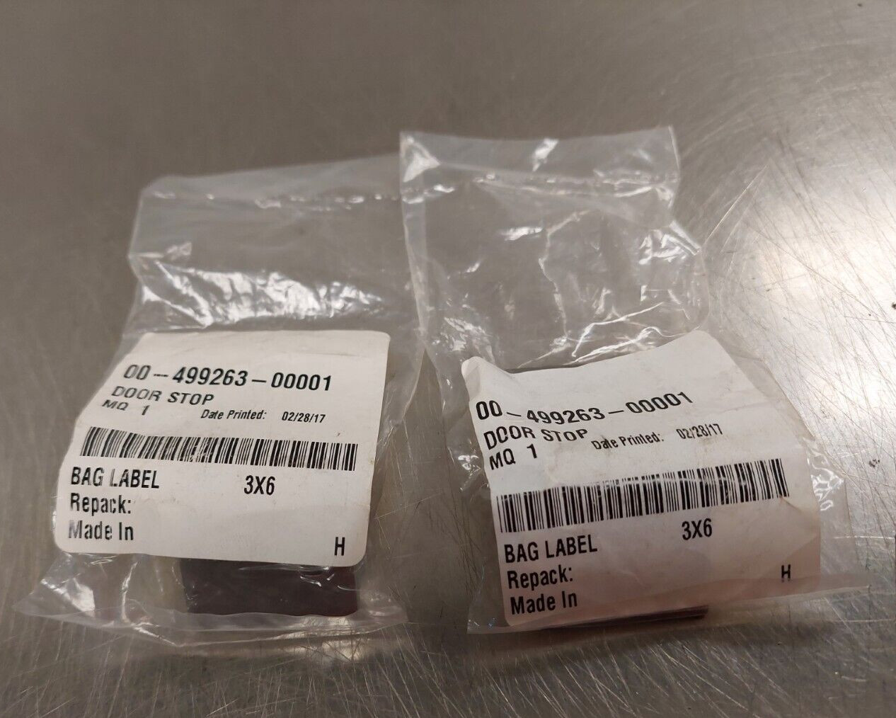 HOBART-VULCAN HART 00-499263-00001 door stop -VC4GD ovens- Lot of 2 NOS