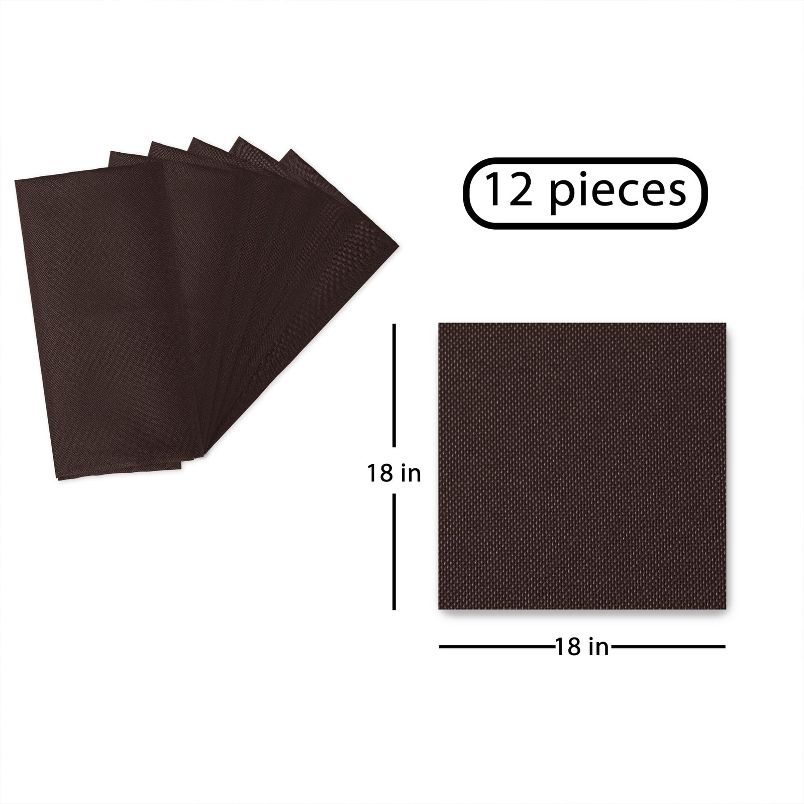 Dwcn Cloth Napkins Set Of 12 18 X 18 Inch Washable Polyester Dinner Napkins