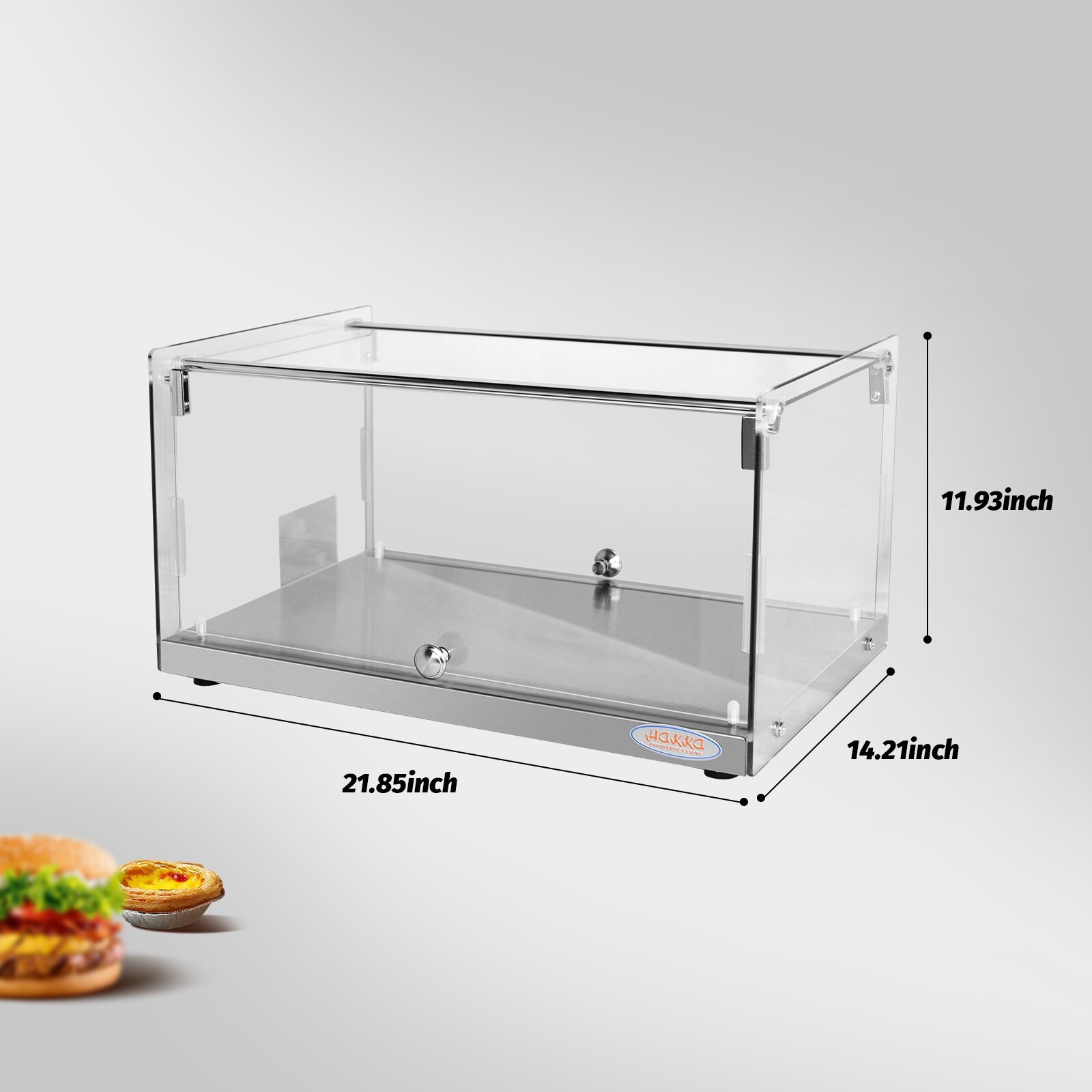 Hakka 35L Food Display Case 1-Tier Countertop Pastry Bakery Cabinet Display Case