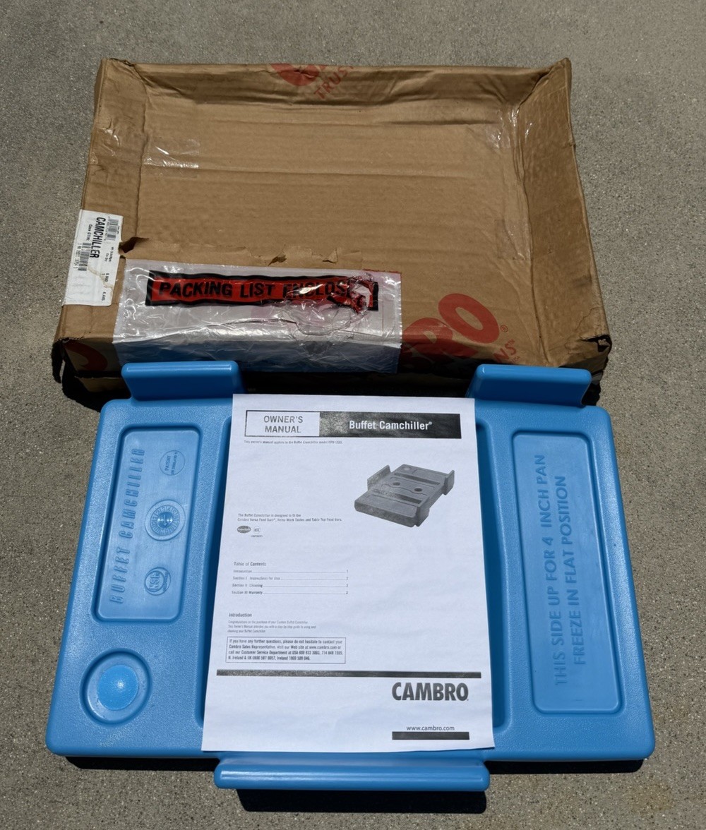 Cambro CamChiller Ice Pak for Cold Food Buffet Station, Salad Bar CPB1220159