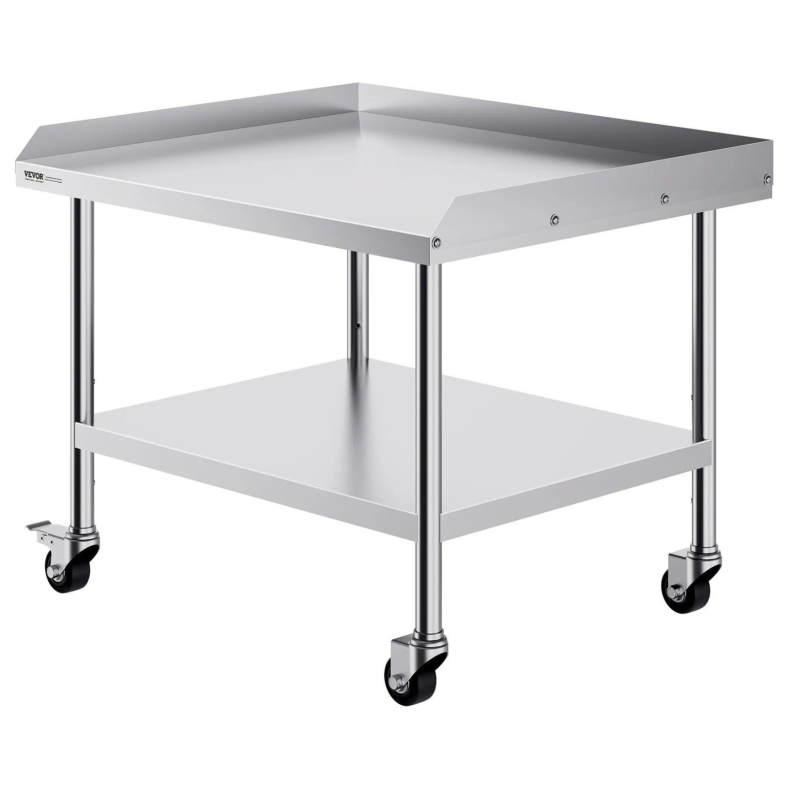Stainless Steel Work Table, 30 x 36 x 30 Inch Commercial Food Prep Worktable wi