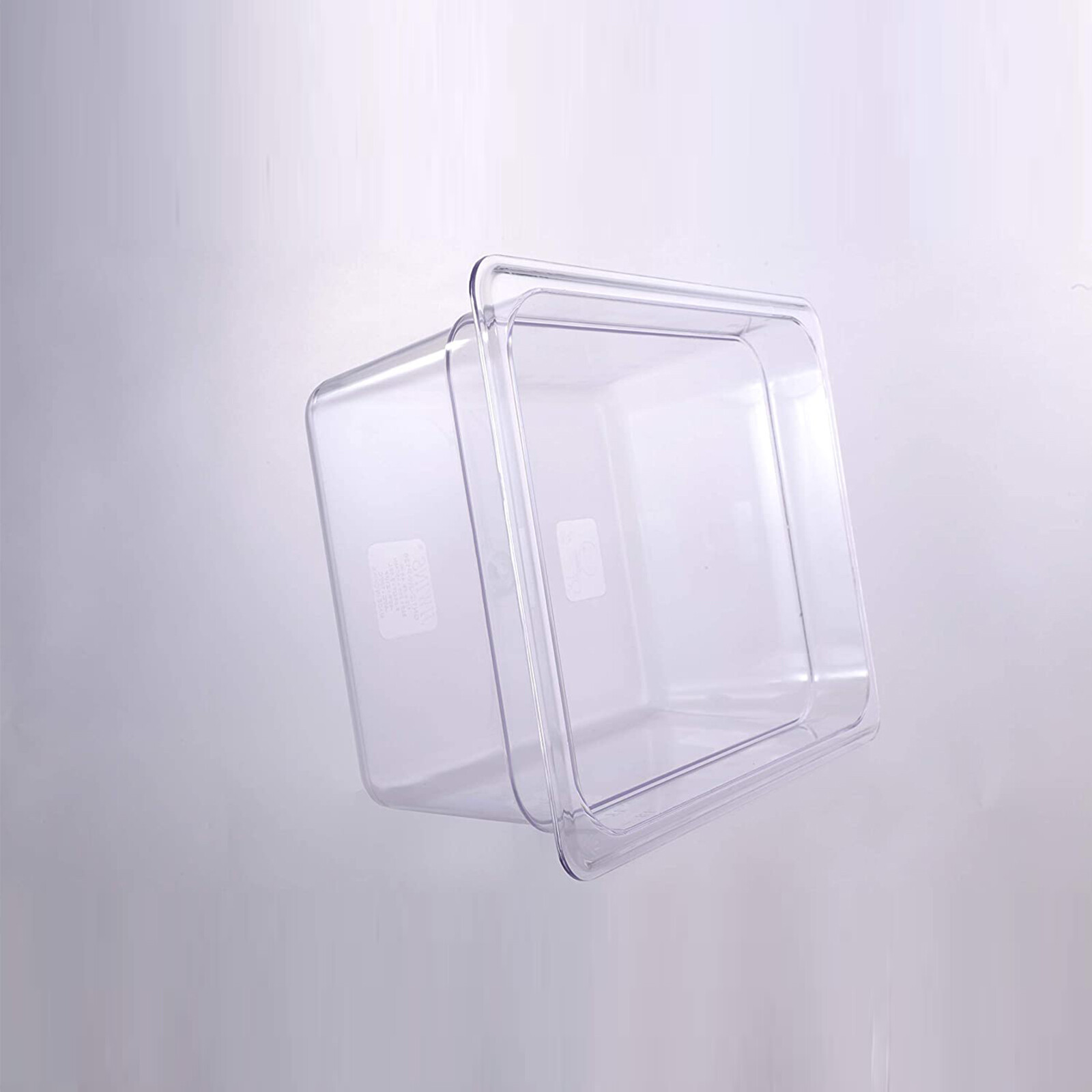 Hakka 6 Pack 1/2 Size Food Pan 2.5″ Deep Clear Polycarbonate Storage Table Pan