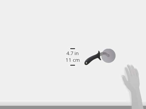 Winco Pizza Cutter, 4″Dia Blade, Black PP Hdl 4-inch, Stainless Steel