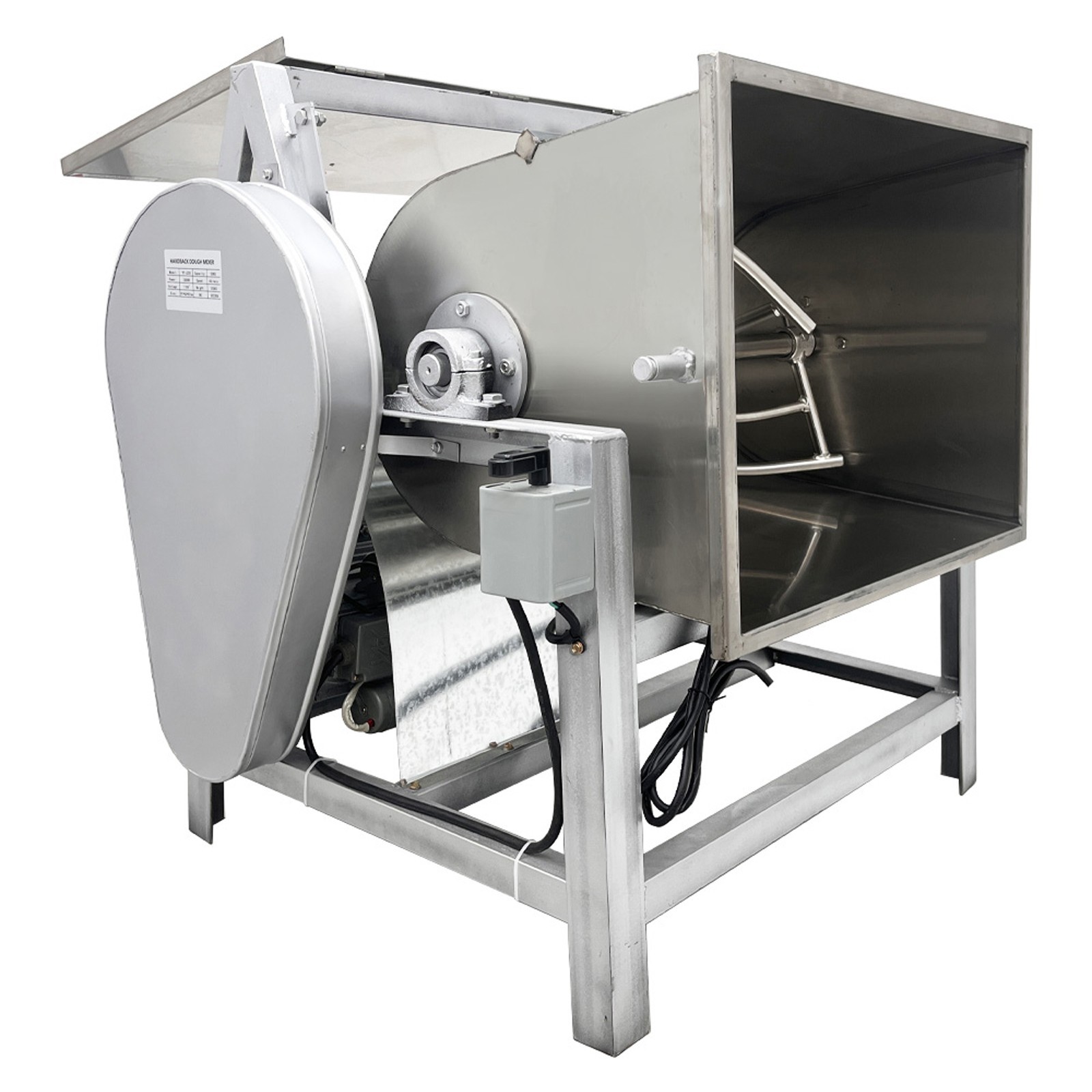 50kg/110lbs Commercial Dough Mixer 110V Dough Kneading Machine without Plug