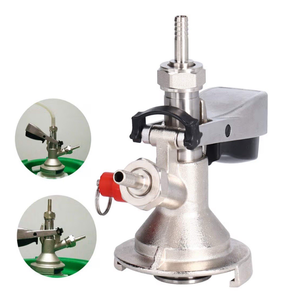 Keg Distributor Beer Barrel Coupler G5/8 A Type 304 Stainless Steel Brewing Tap