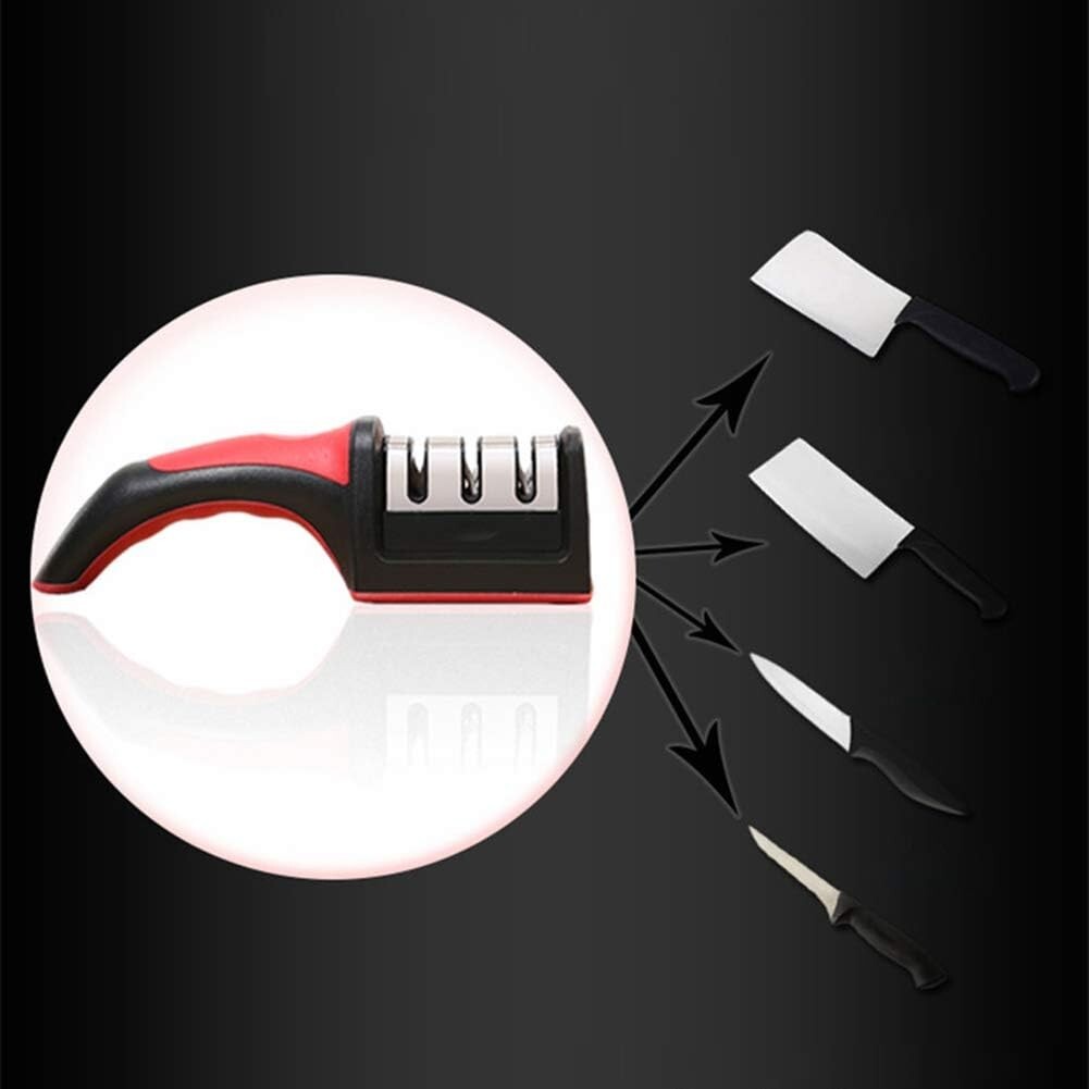 3 Stage Professional Kitchen Knife Blade Sharpener Tool Tungsten Diamond Ceramic
