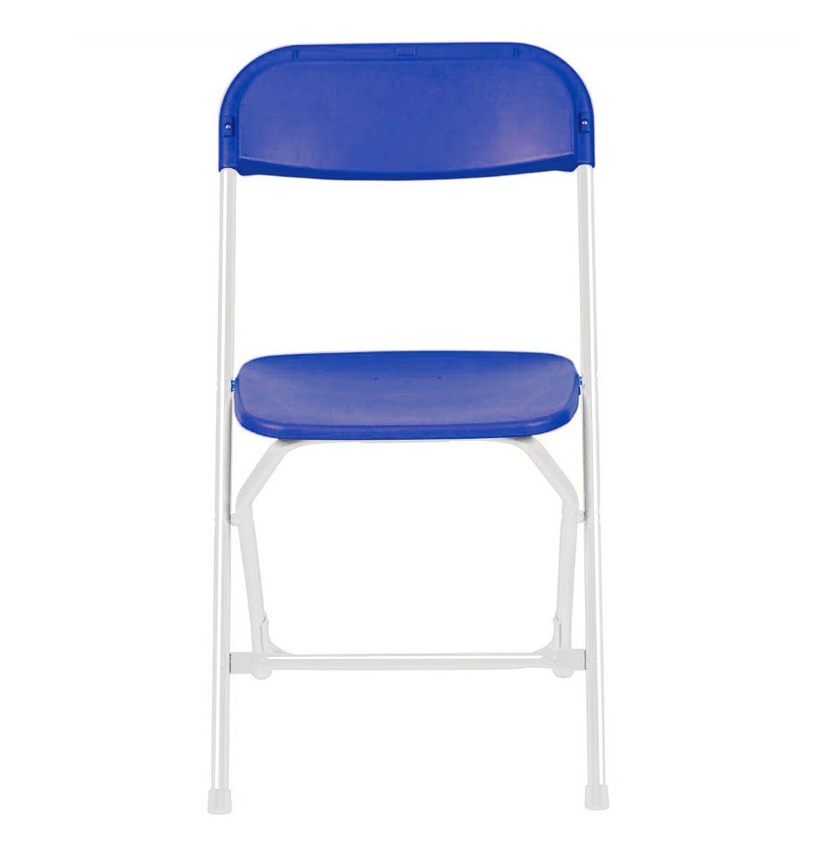 Plastic Folding Chairs Blue 4 Pack Indoor Outdoor Event Party 700 lb Capacity