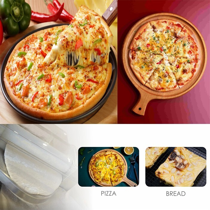 Automatic Pizza Dough Rolling Press Machine 370W Stainless Steel 110V