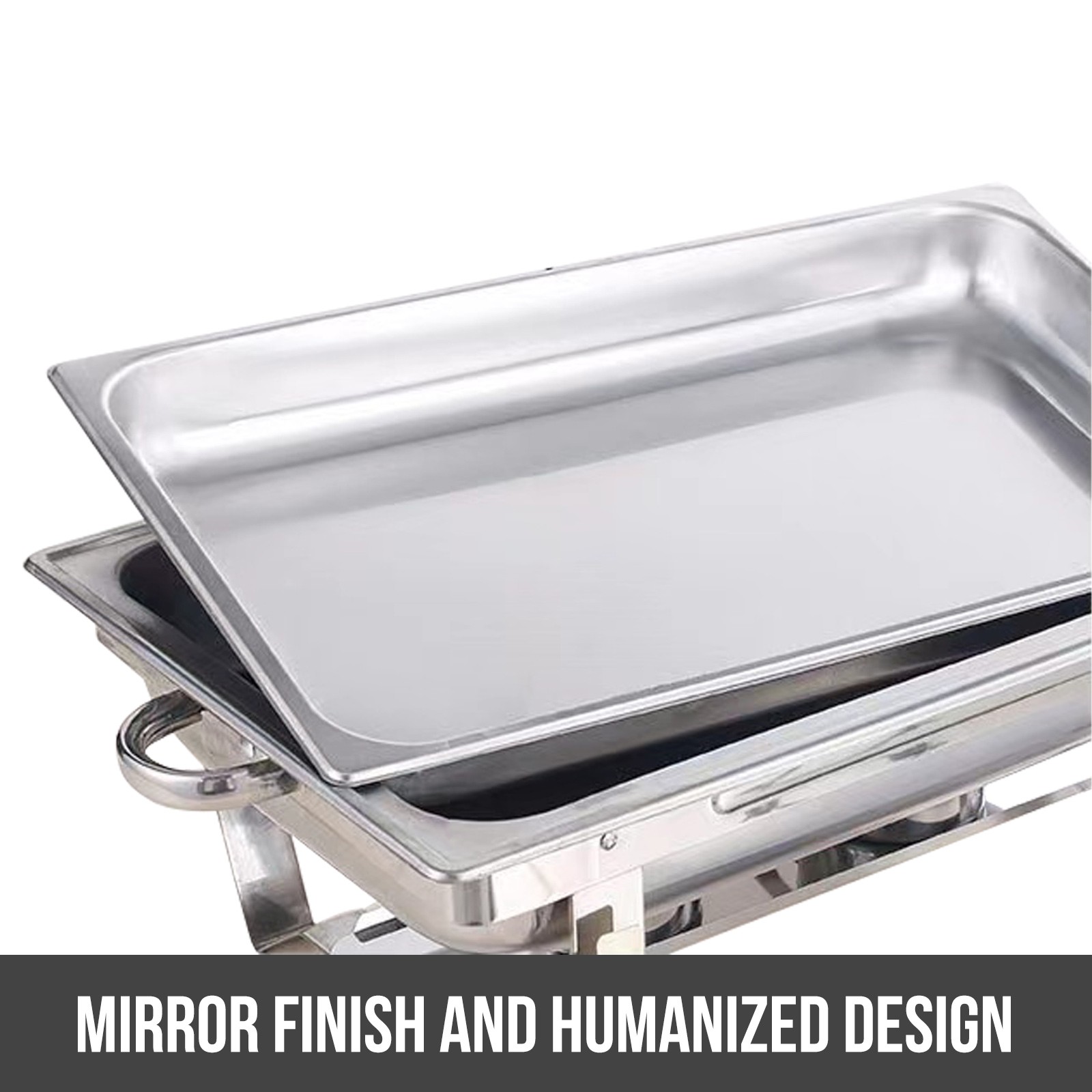6 Pack Stainless Steel Chafer Chafing Dish Sets Catering Food Warmer 8 QT