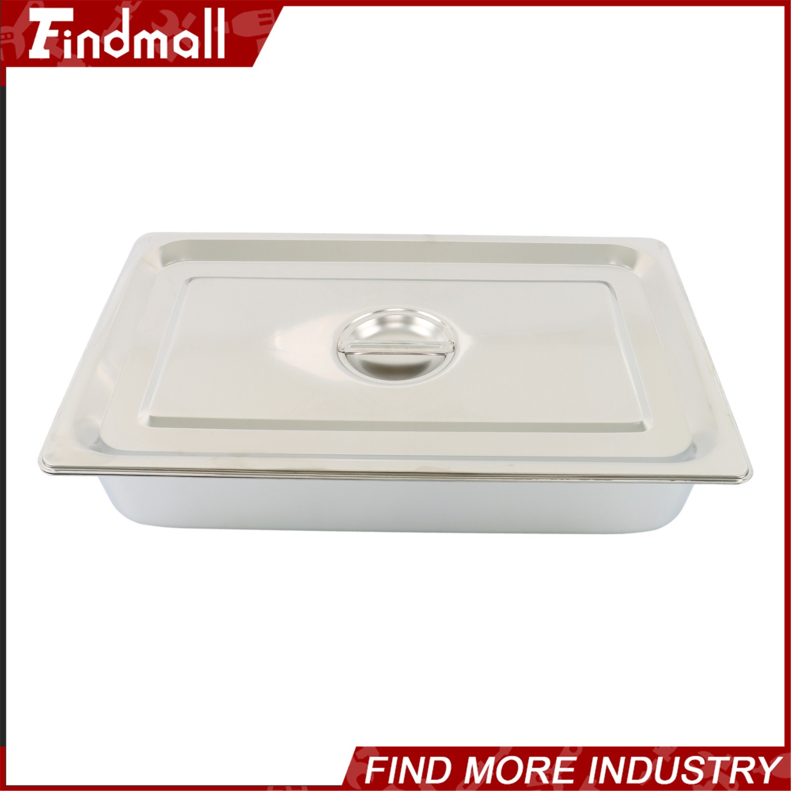 Findmall 4″ Deep Full Size Steam Table Pans w/ Lids 4 Pack Set Hotel Food Buffet