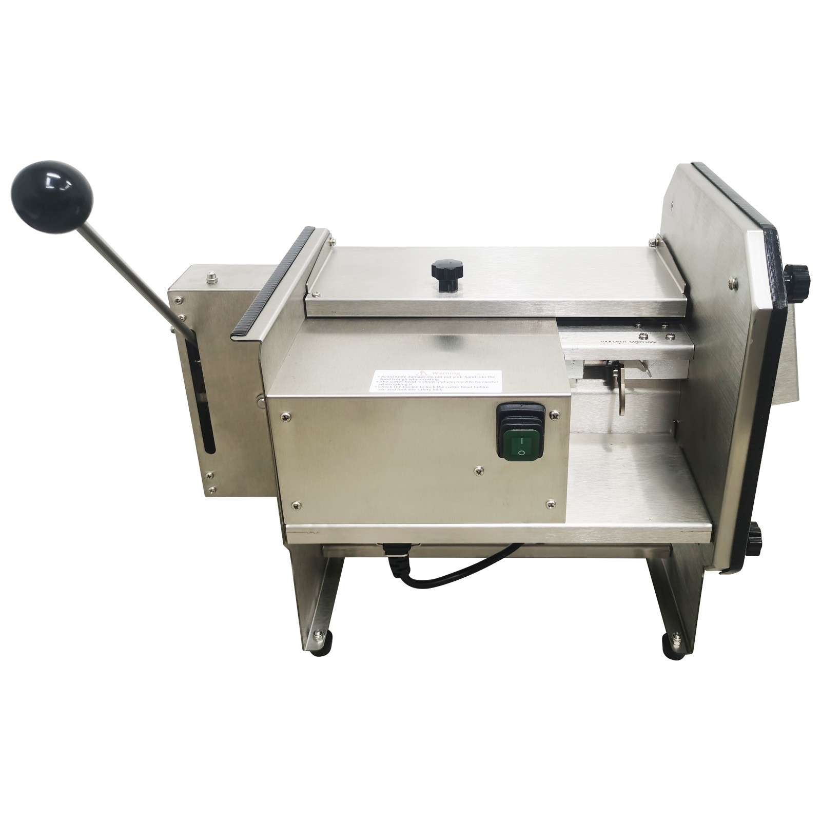 USED 110V Electric Automatic Vegetable Dicing Machine 6mm Stainless Steel Food