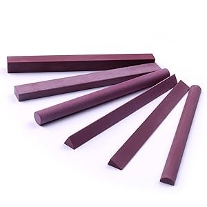 Polishing Stone, 6pcs Grit 3000# Ruby Whetstone Polishing Stone Oilstone Graver