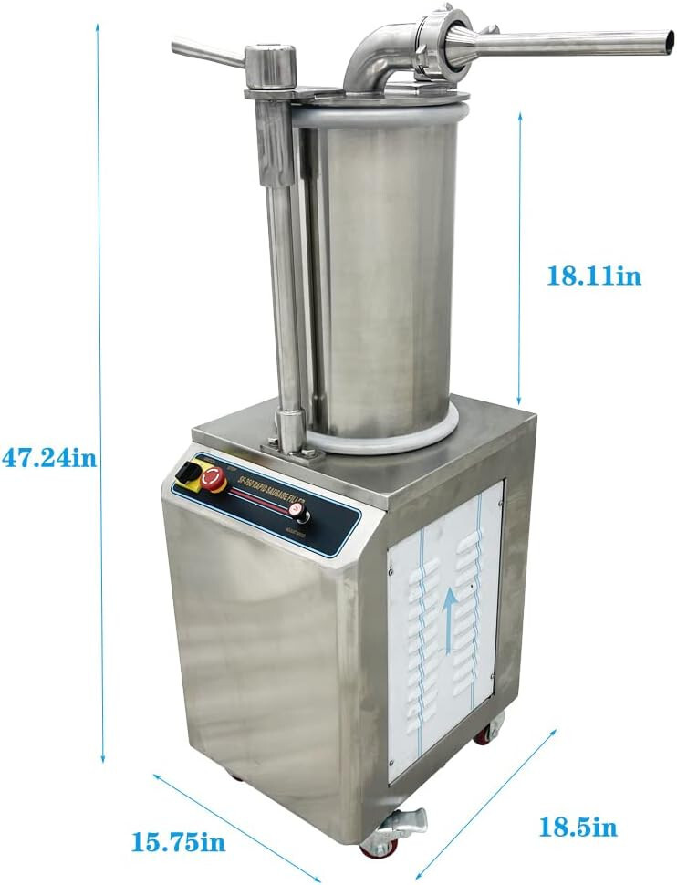Hydraulic 26L Automatic Sausage Stuffer Maker 110V Sausage Filling Machine