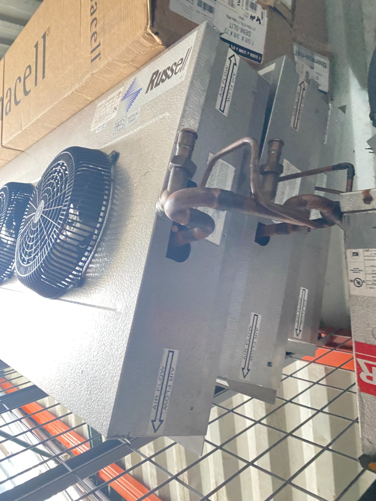 Evaporator/ Russell CTA46-100 4 Fan For Walk In Cooler/ Dual Discharge