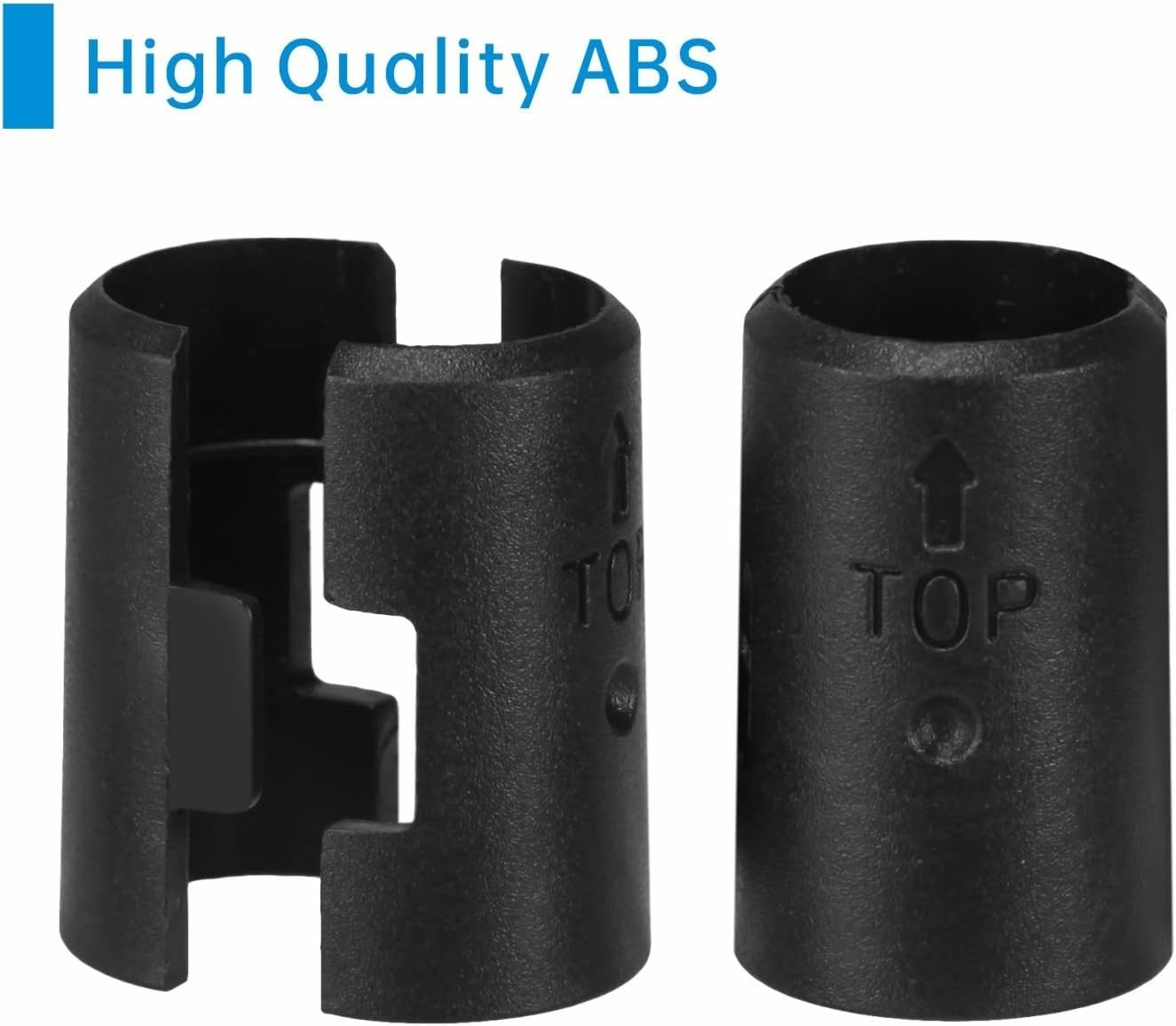 50 Pairs Wire Shelf Clips, Black Shelf Lock Clips for 3/4 Inch Post Shelving, Pl