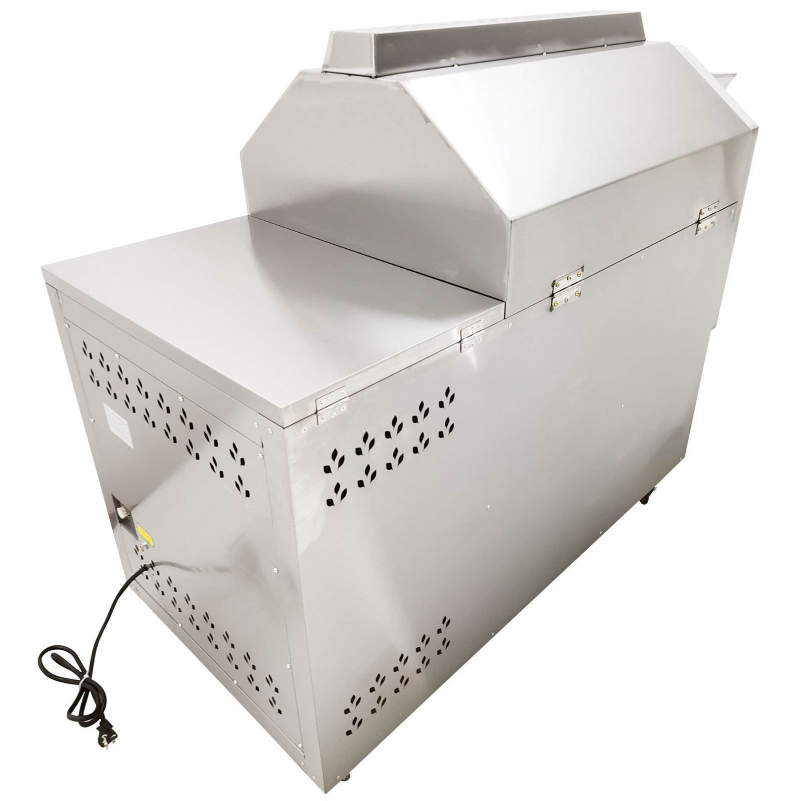 220V Fully Auto Gas Type Coffee Bean/Nut Roaster Drum Roasting Machine 110LBS