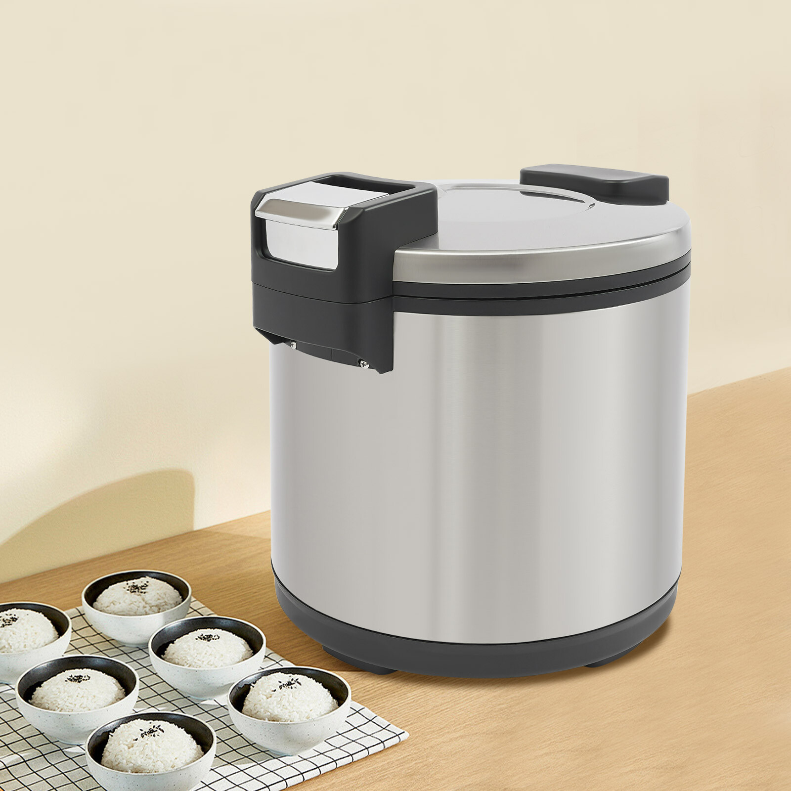 19L/20Qt Electric Commercial Rice Warmer Restaurant Non-stick Rice Warmer 110W