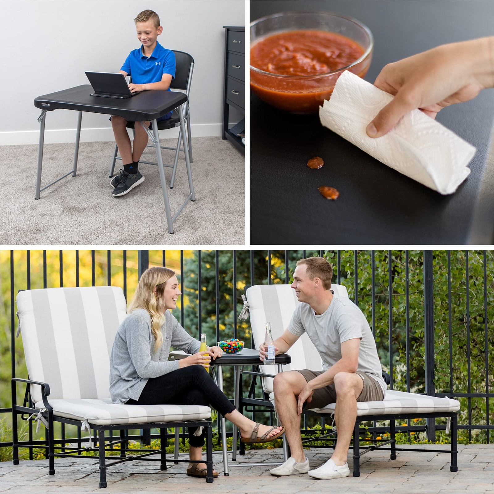 Lifetime Stacking Compact Folding Table 80668