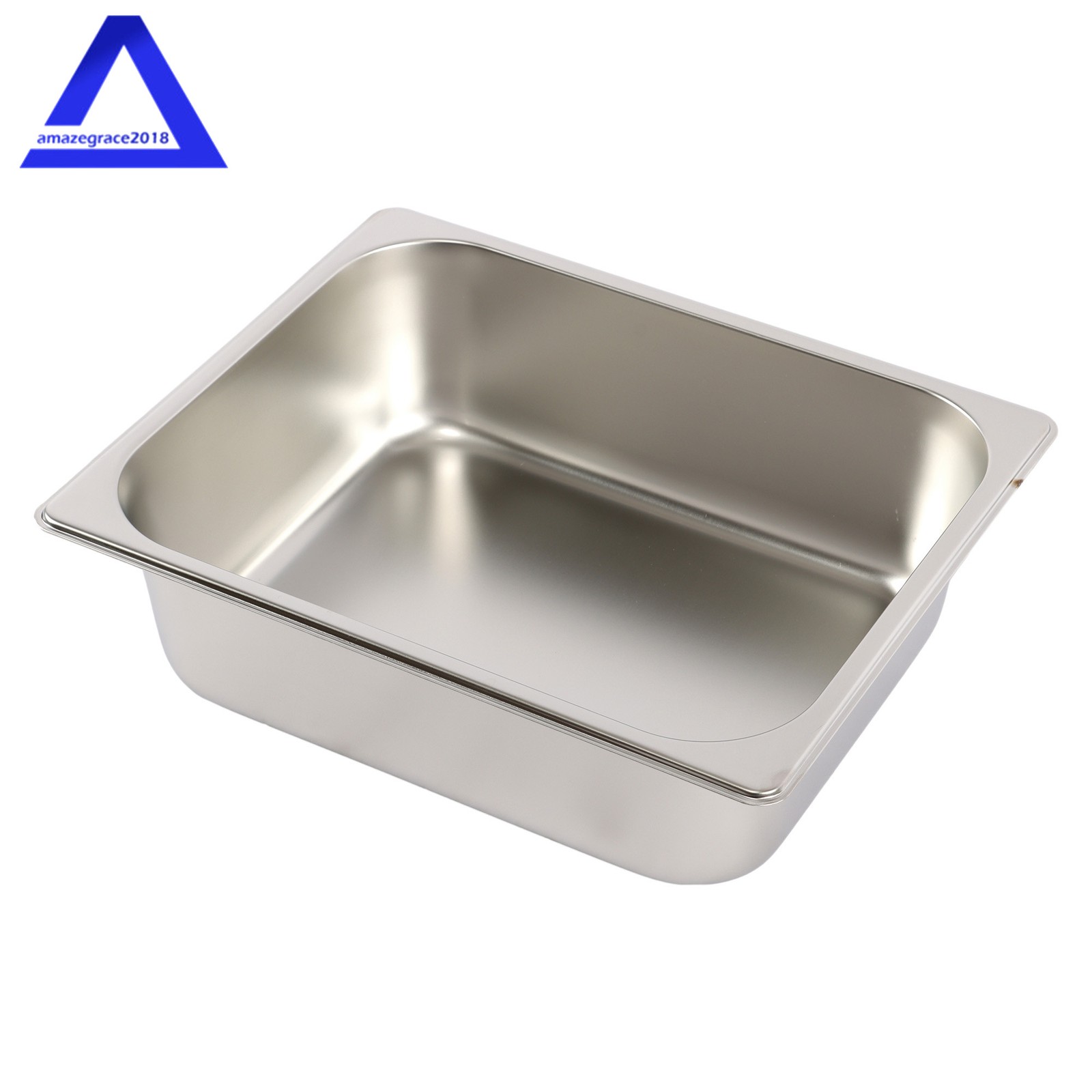 Steam Table Hotel Pans Half Size 4″ Deep 4Pcs Stainless Metal Tray with Lid