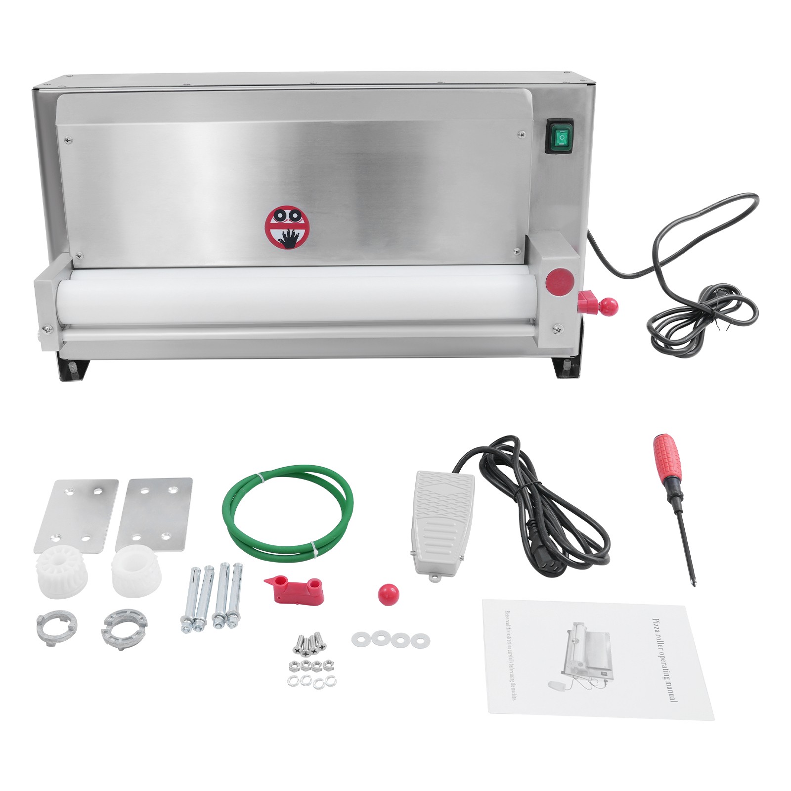3-18″ Commercial Electric Pizza Dough Roller Sheeter Pastry Press Making Machine