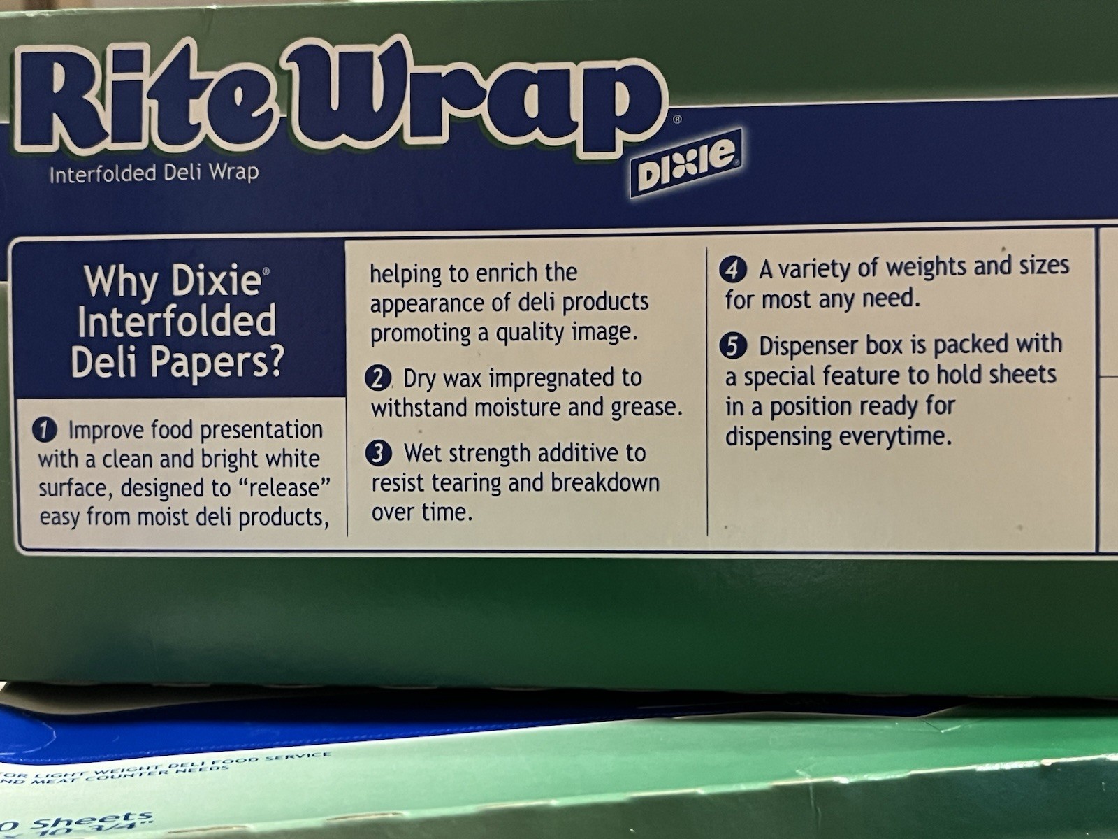 15″x10.75″ DIXIE RITE WRAP INTERFOLD DELI LIGHT WEIGHT DRY WAX PAPER 2000 SHEETS