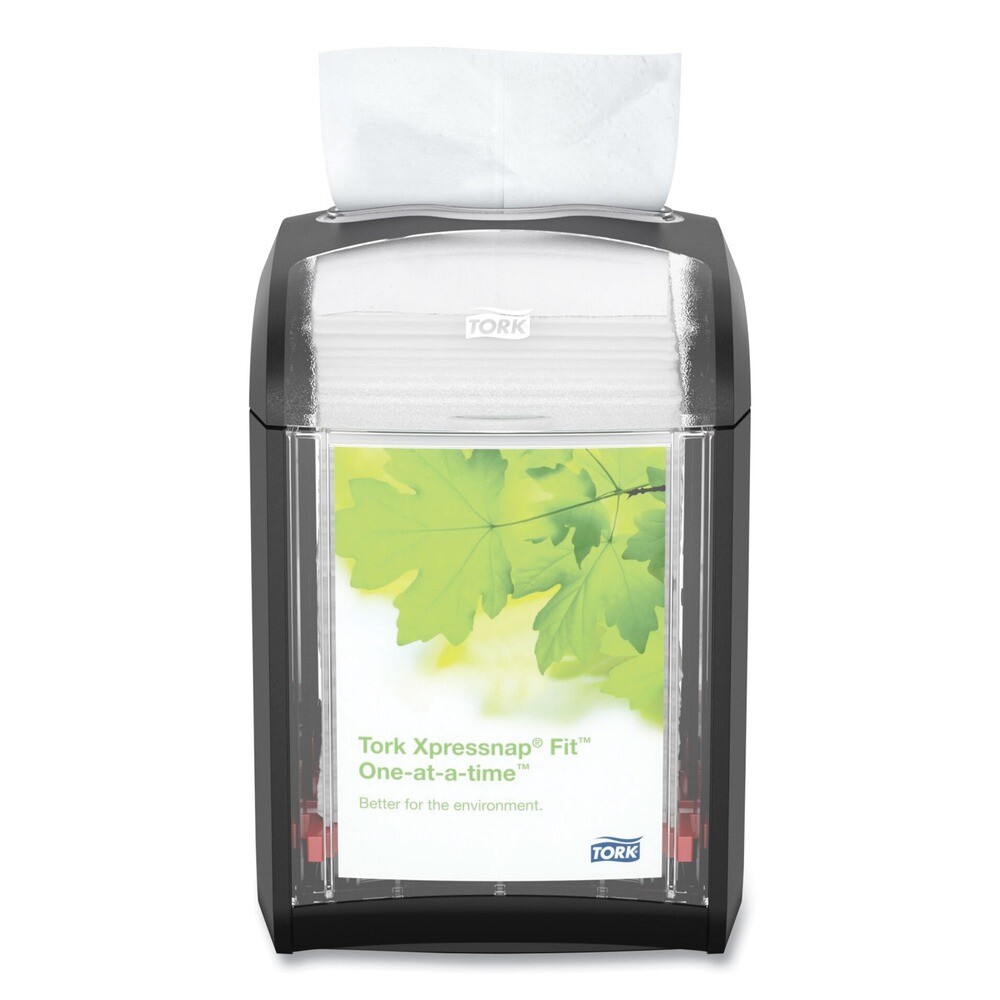 Tork 7232000 4.4 x 5.6 x 6.7 Xpressnap Fit Tabletop Napkin Dispenser – Black New
