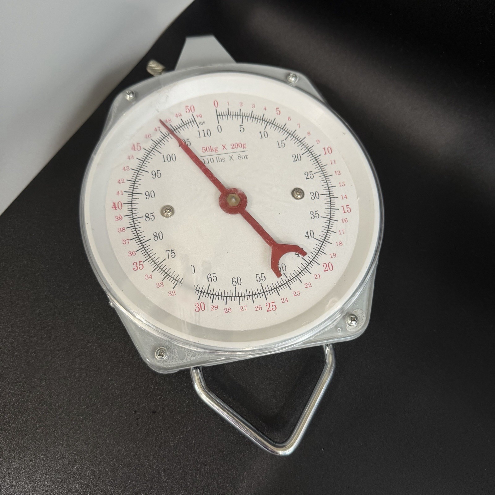 Spring Steel Scale Weighs 100 LB LBS KG Grocery Market Kitchen Commercial Scale