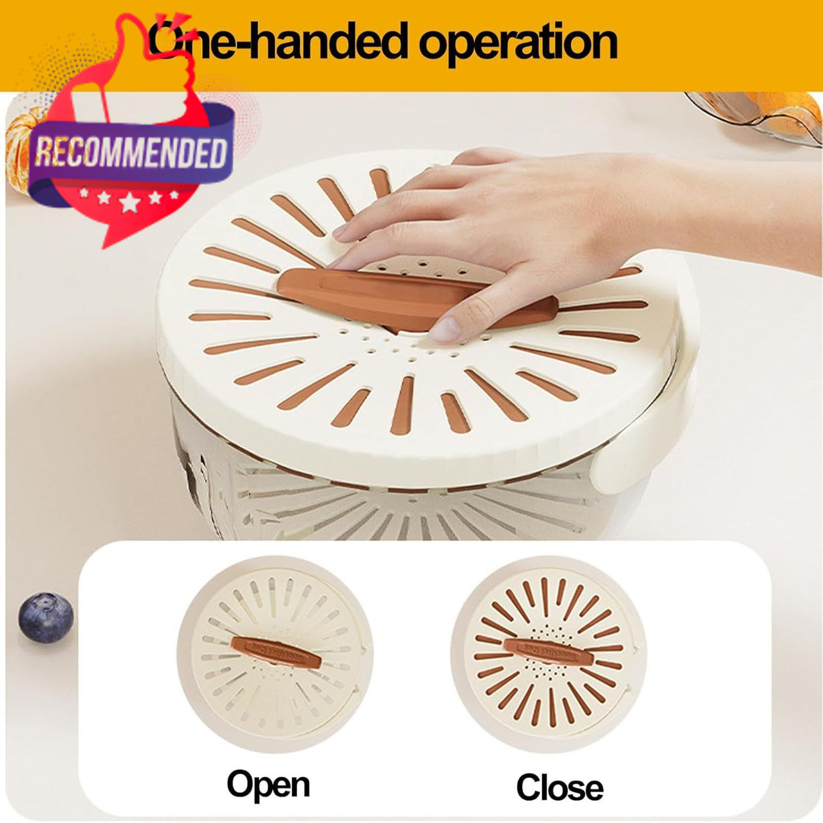 2 In 1 Drainer, Multifunctional Fruit And Vegetable Washing Bowl, 2025 New Fruit