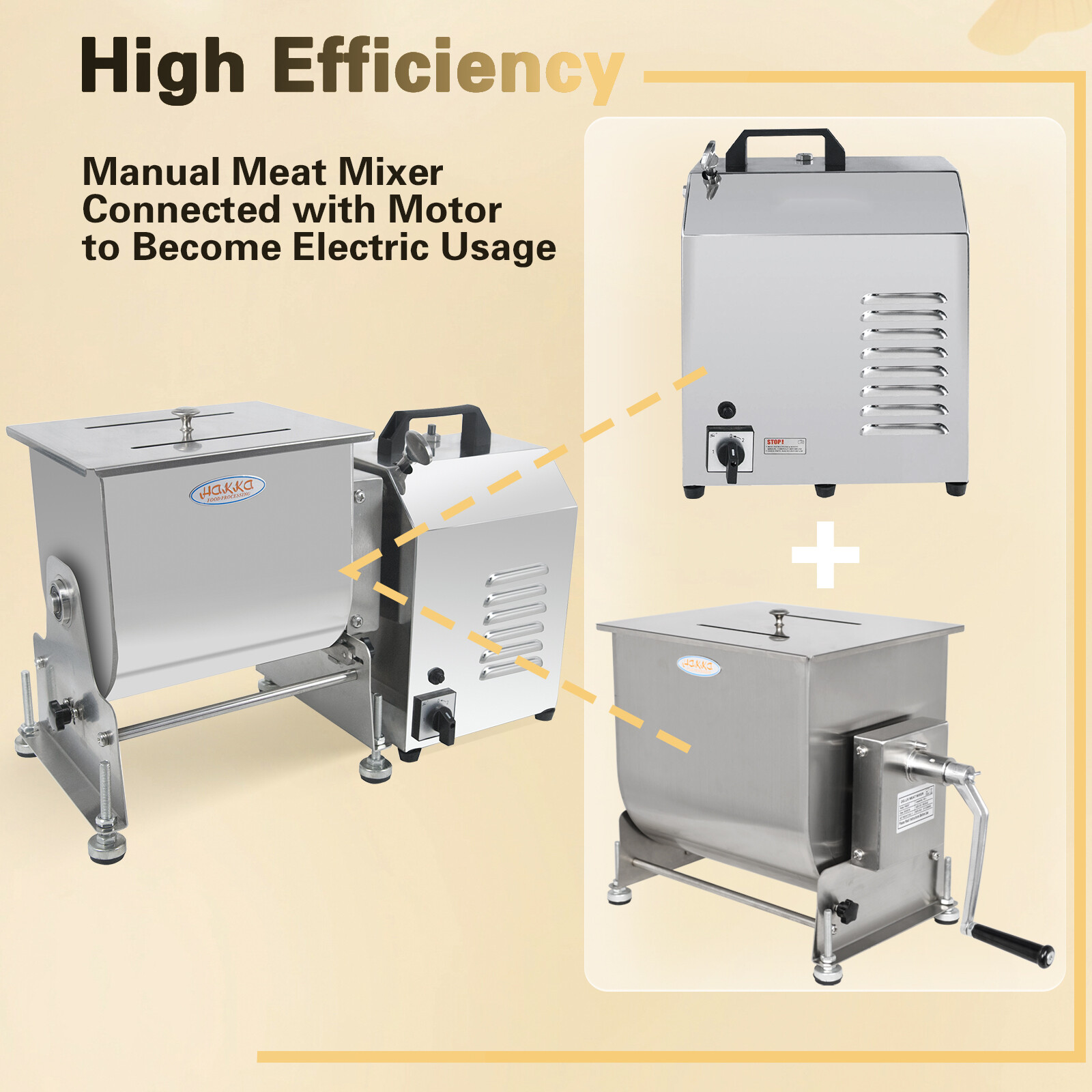 Hakka Refurbished Tilt Tank Meat Mixer Sausage Stuffing Food Mixing Machine