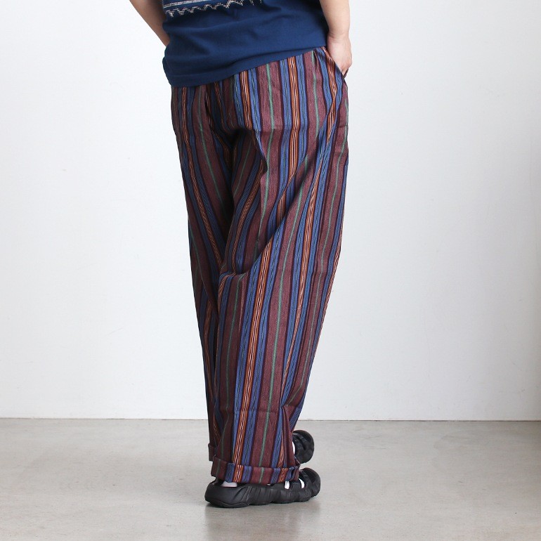 [PUEBCO] Cotton Stripe Regular Pants (3 colors)