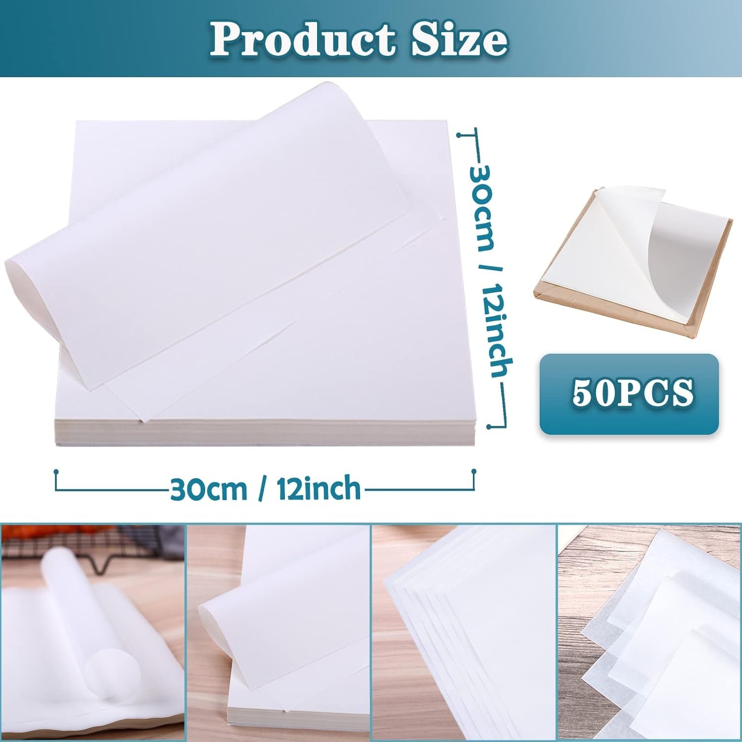 Versatile 12×12 No Wax Paper – Perfect for Smoking Meat, Sublimation & Crafts