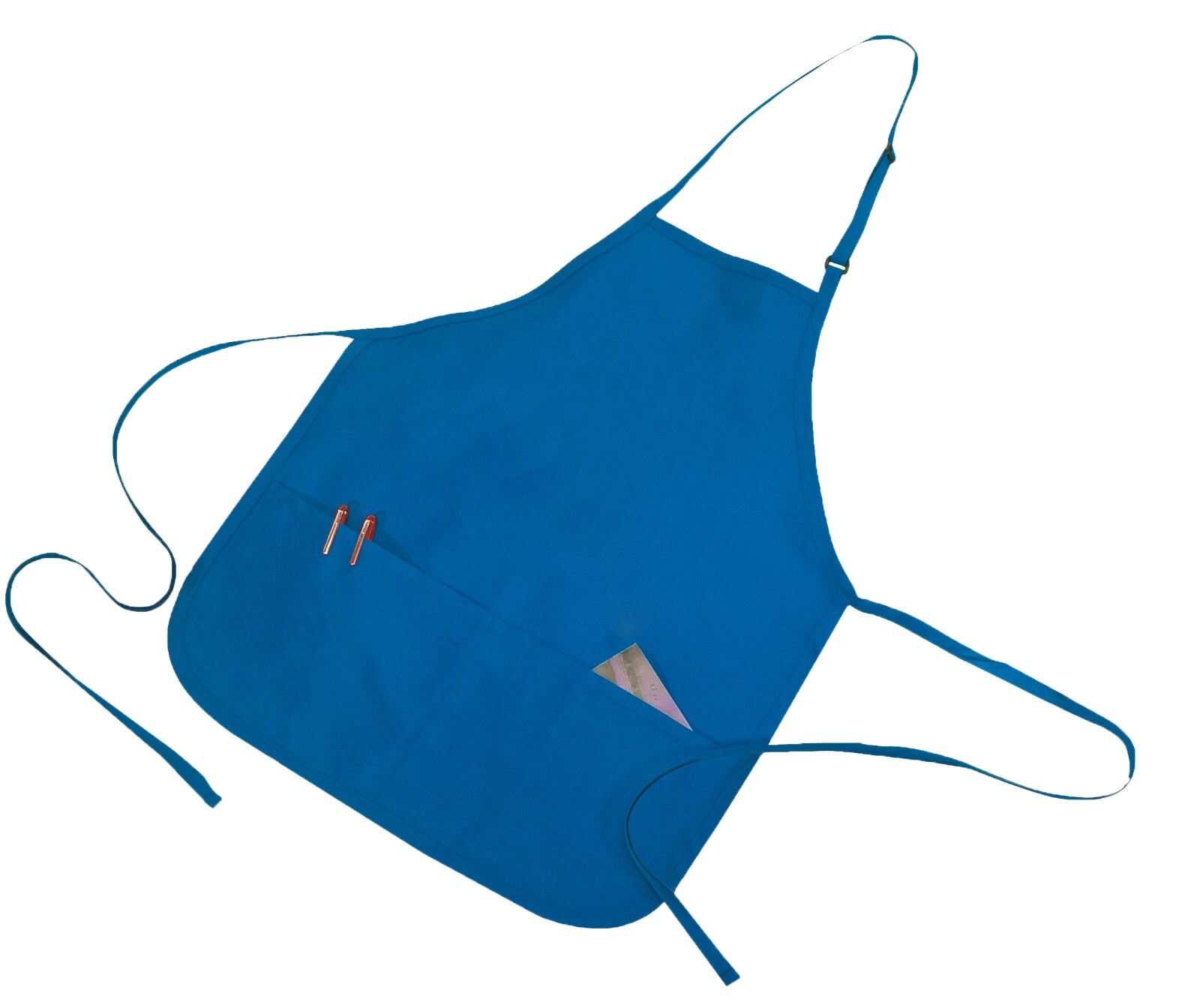 Adjustable Restaurant Bib Apron Front Pockets Commercial Fast Food Kitchen