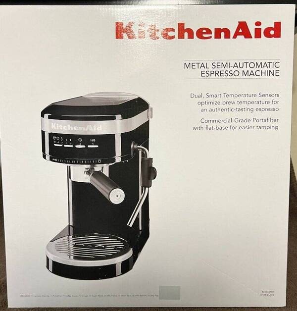 KITCHENAID METAL SEMI-AUTOMATIC EXPRESSO MACHINE KES6503OB