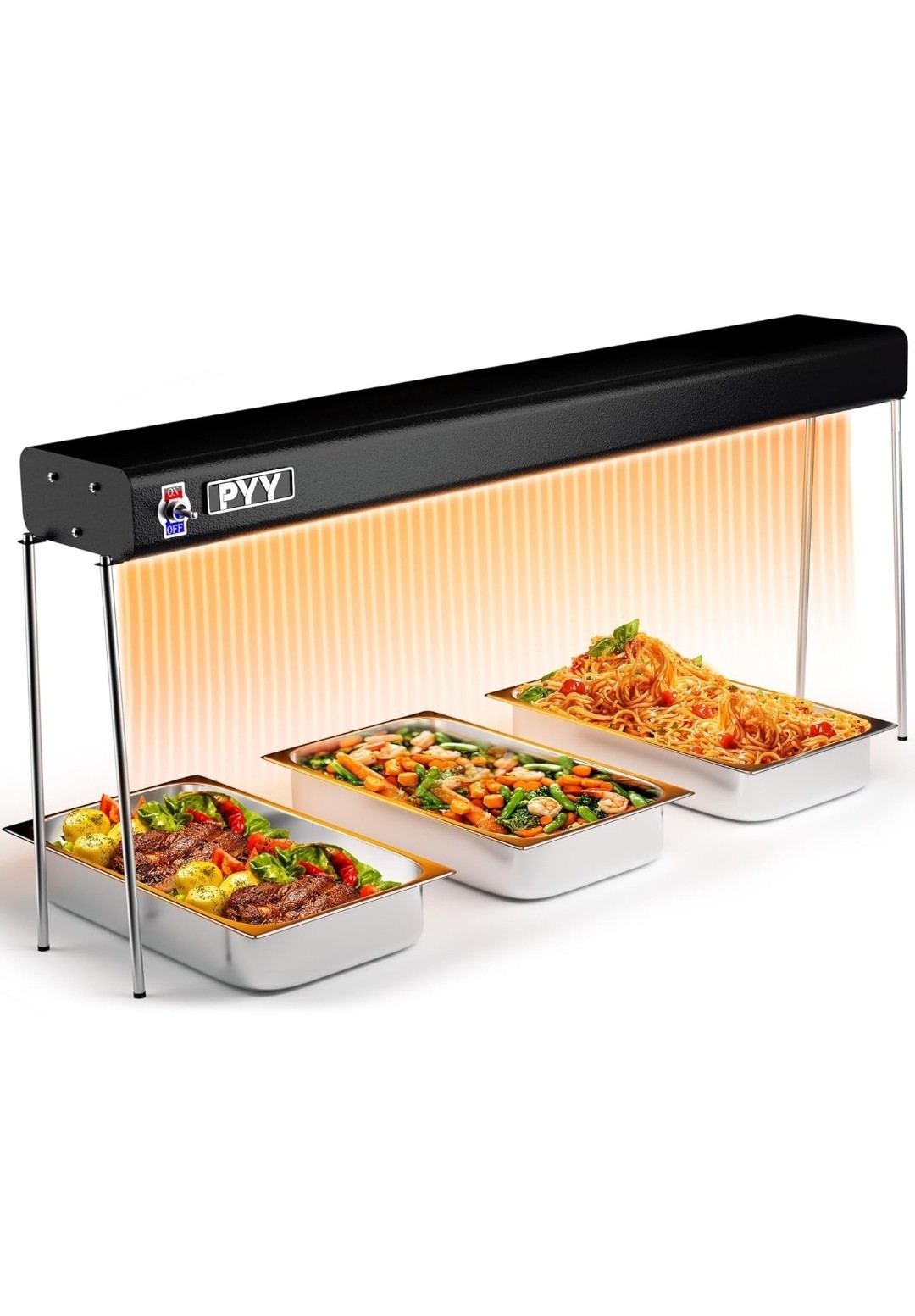 PYY 35 Inch Food Heat Lamp Aluminum Infrared Strip Heater Overhead Food Warme…