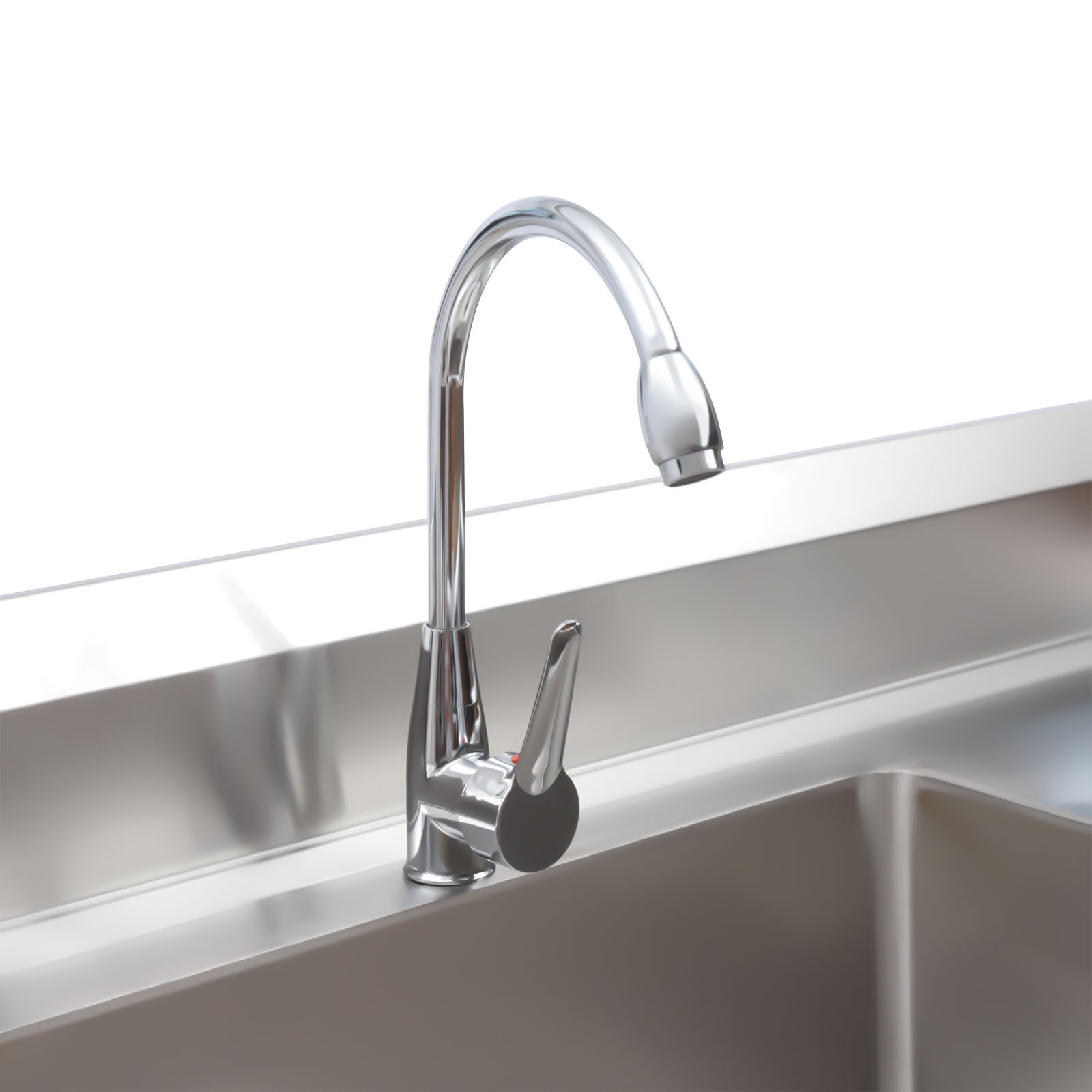 Stainless Steel Utility Sink Commercial Restaurant Kitchen with Faucet & Workben
