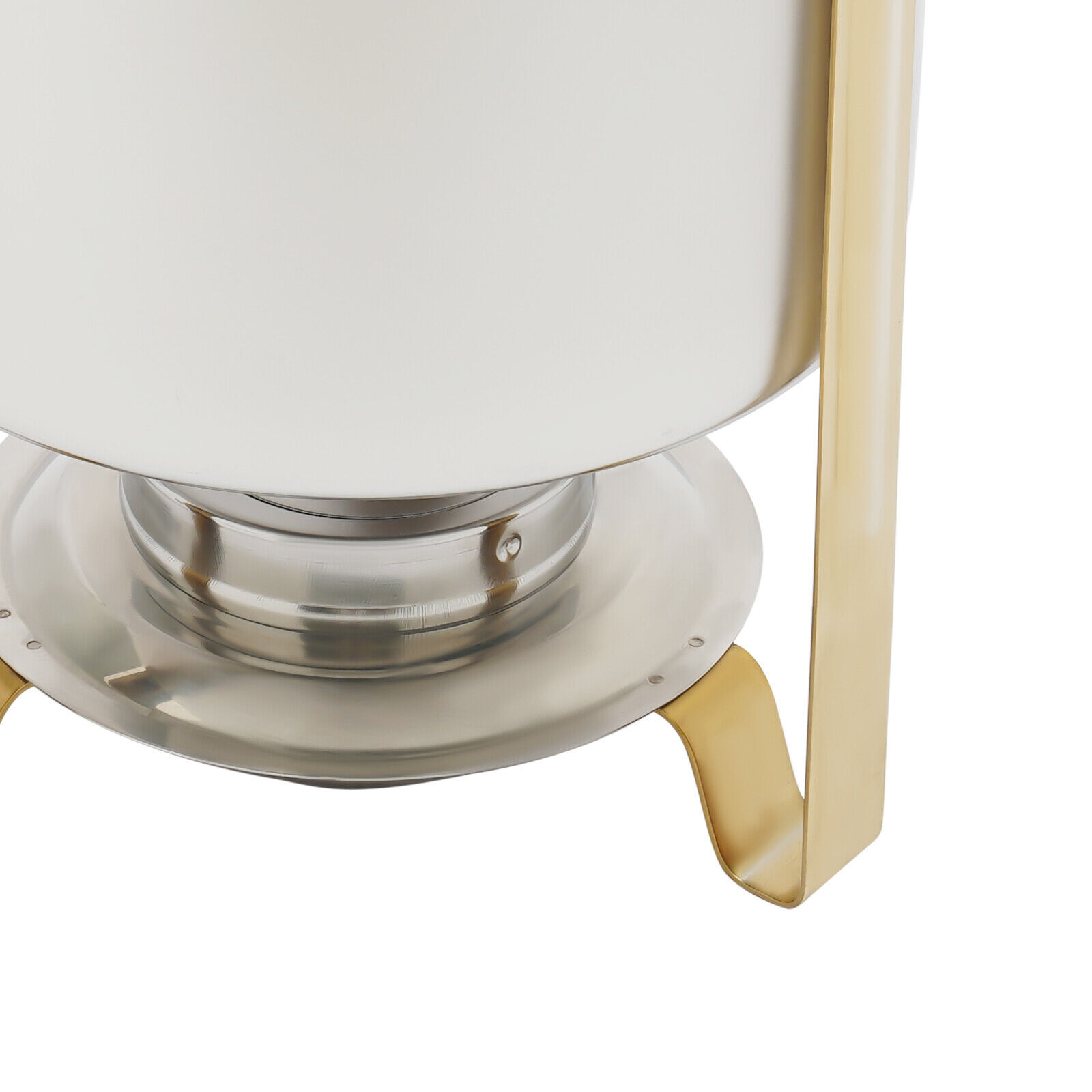 7L Gold Full Size Round Soup Chafer Stainless Steel Buffets Server Food Warmer