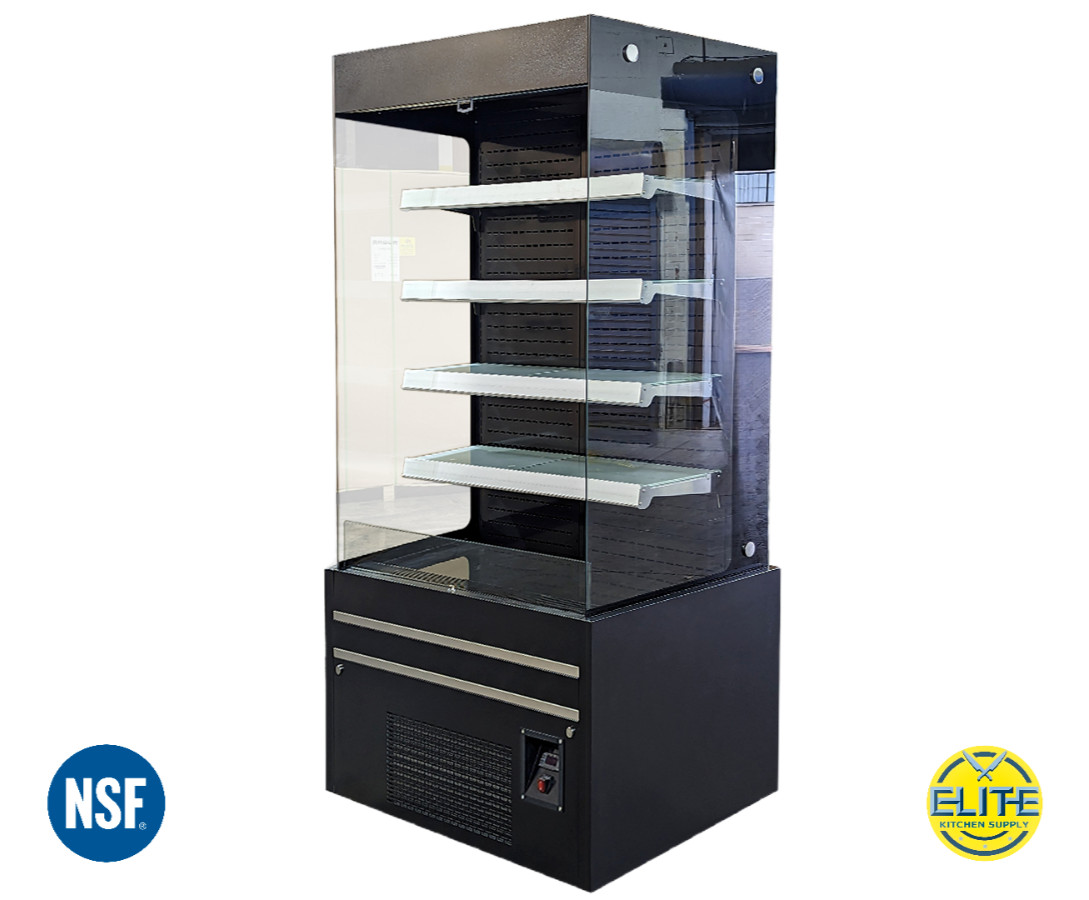 NSF 36.5″ W Refrigerated Open Air Cooler Display Case Grab & Go Merchandiser ETL