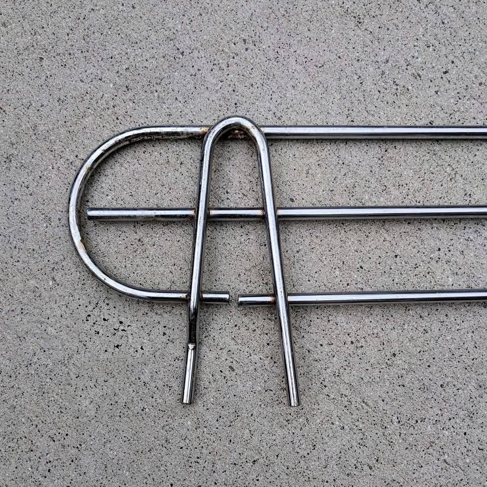 Metro rack 48″ x 4″ removable chrome metal wire side wall storage shelf ledge