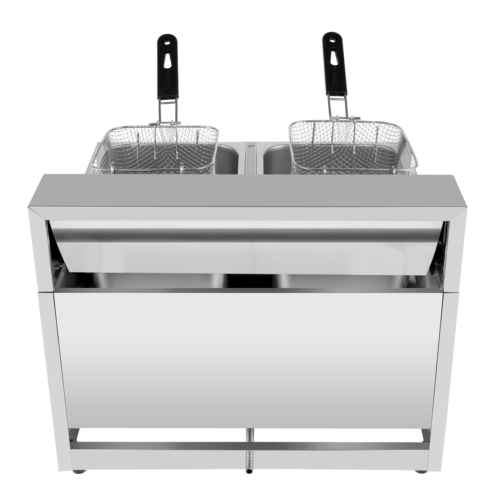 Commercial Propane Deep Fryer Countertop 12L Gas Fryer 2 Well LPG Gas Fryer