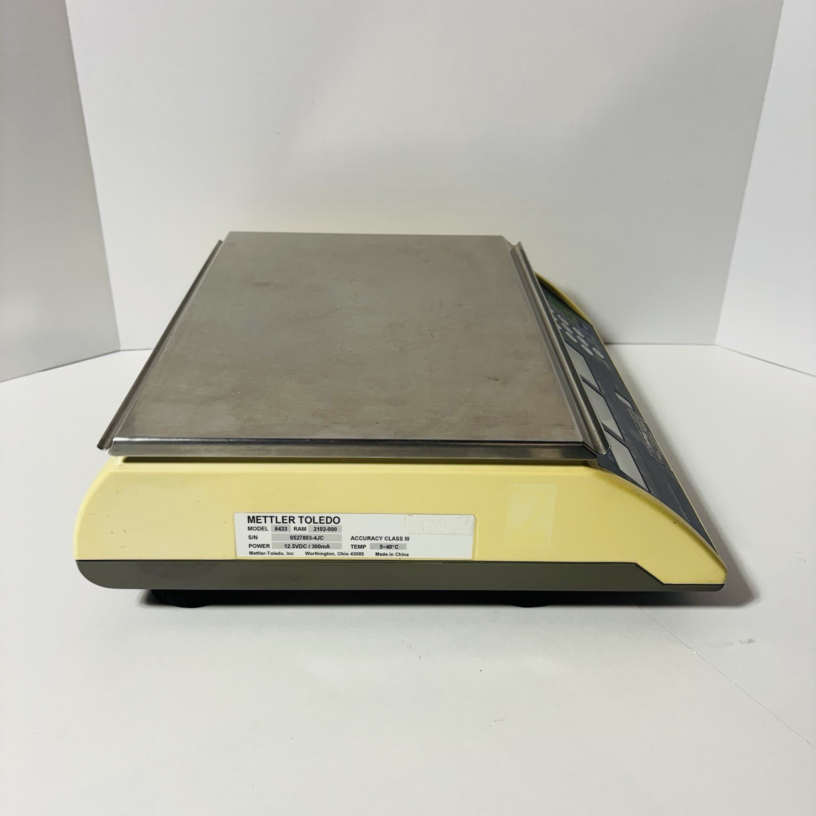 Mettler Toledo 8433 Digital Price Computing Deli Scale 30lb Front Rear Display