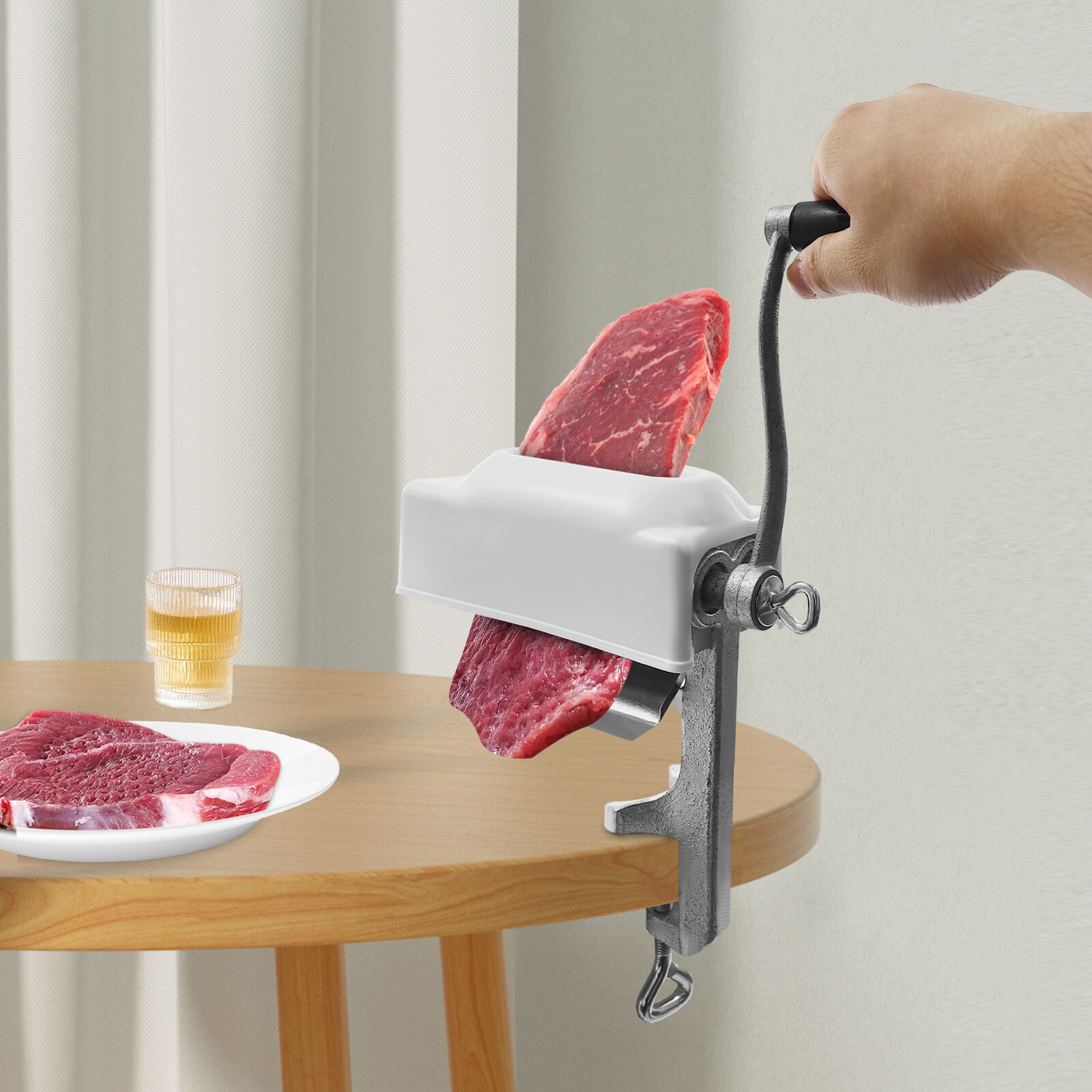 Commercial Manual Meat Tenderizer Machine Stainless Steel Kitchen Tool HOME NEW