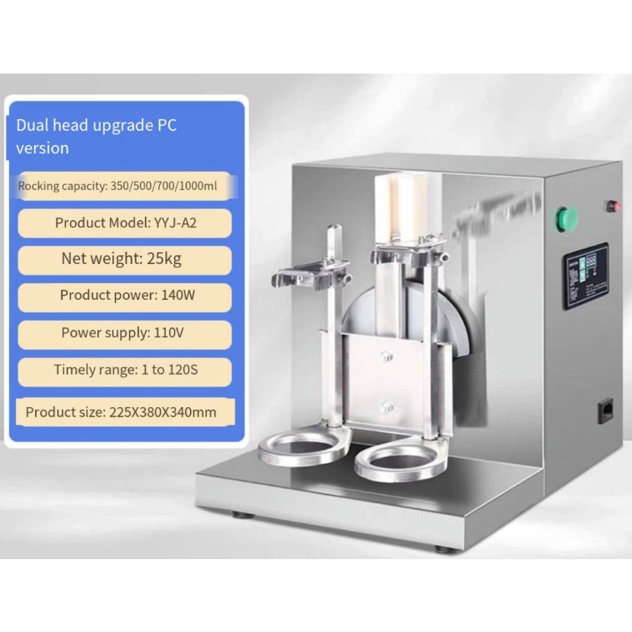 Commercial Auto Double Cup Milk Tea Shaking Machine Bubble Boba Milk Tea Shaker