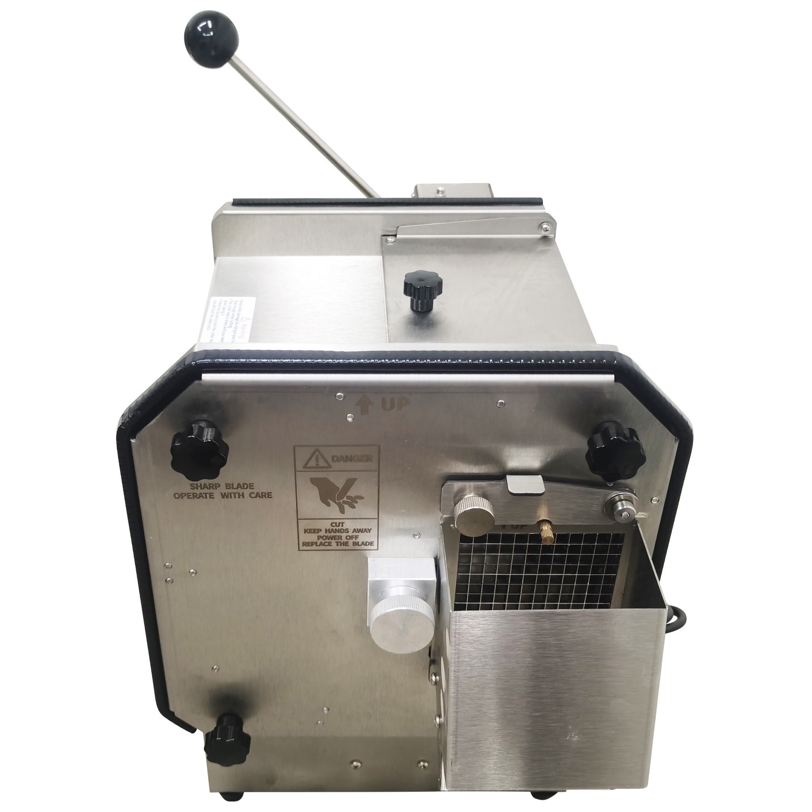 USED 110V Electric Automatic Vegetable Dicing Machine 6mm Stainless Steel Food