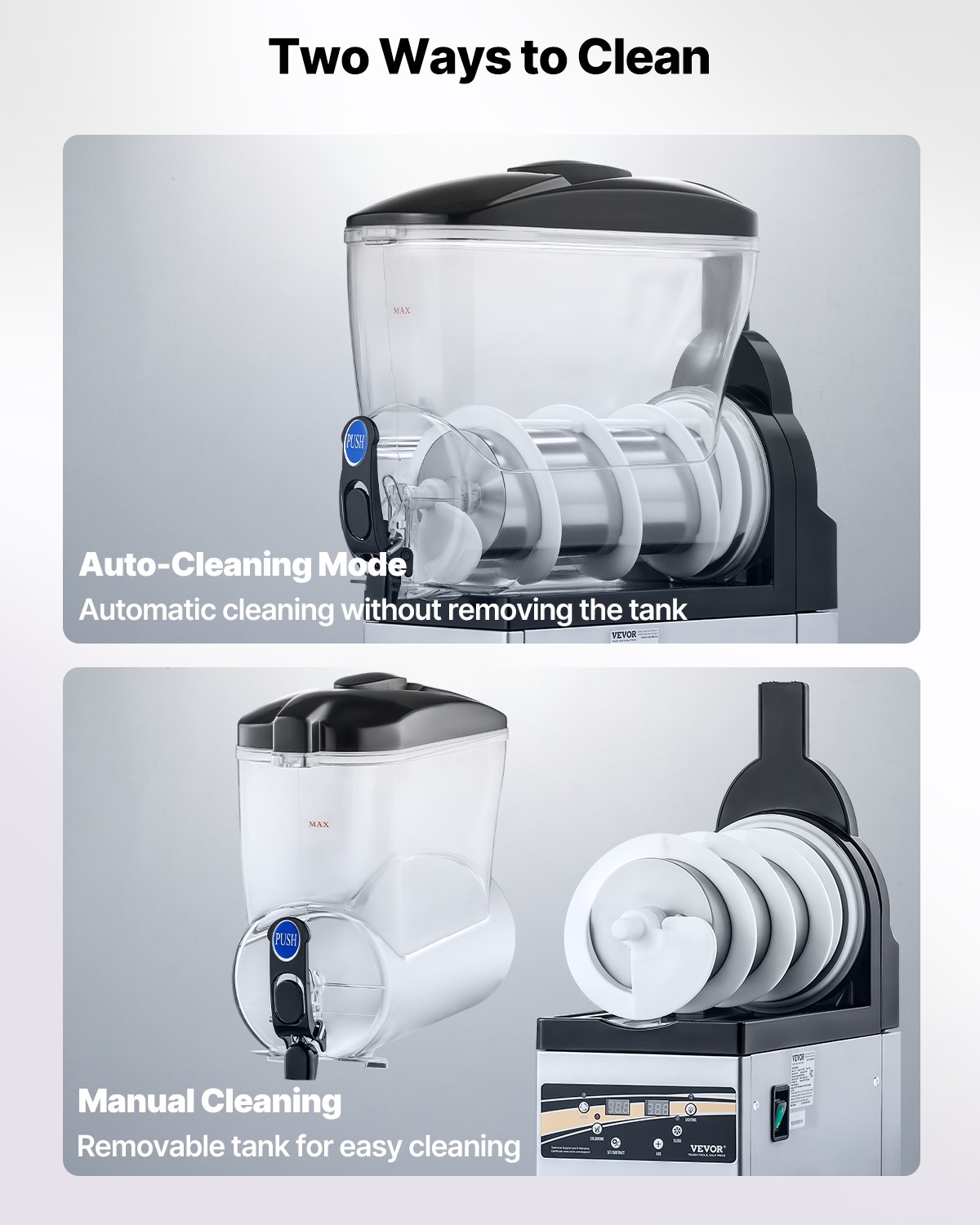 VEVOR Commercial Slush Machine 15L/30L/45L Margarita Smoothie Frozen Drink Maker