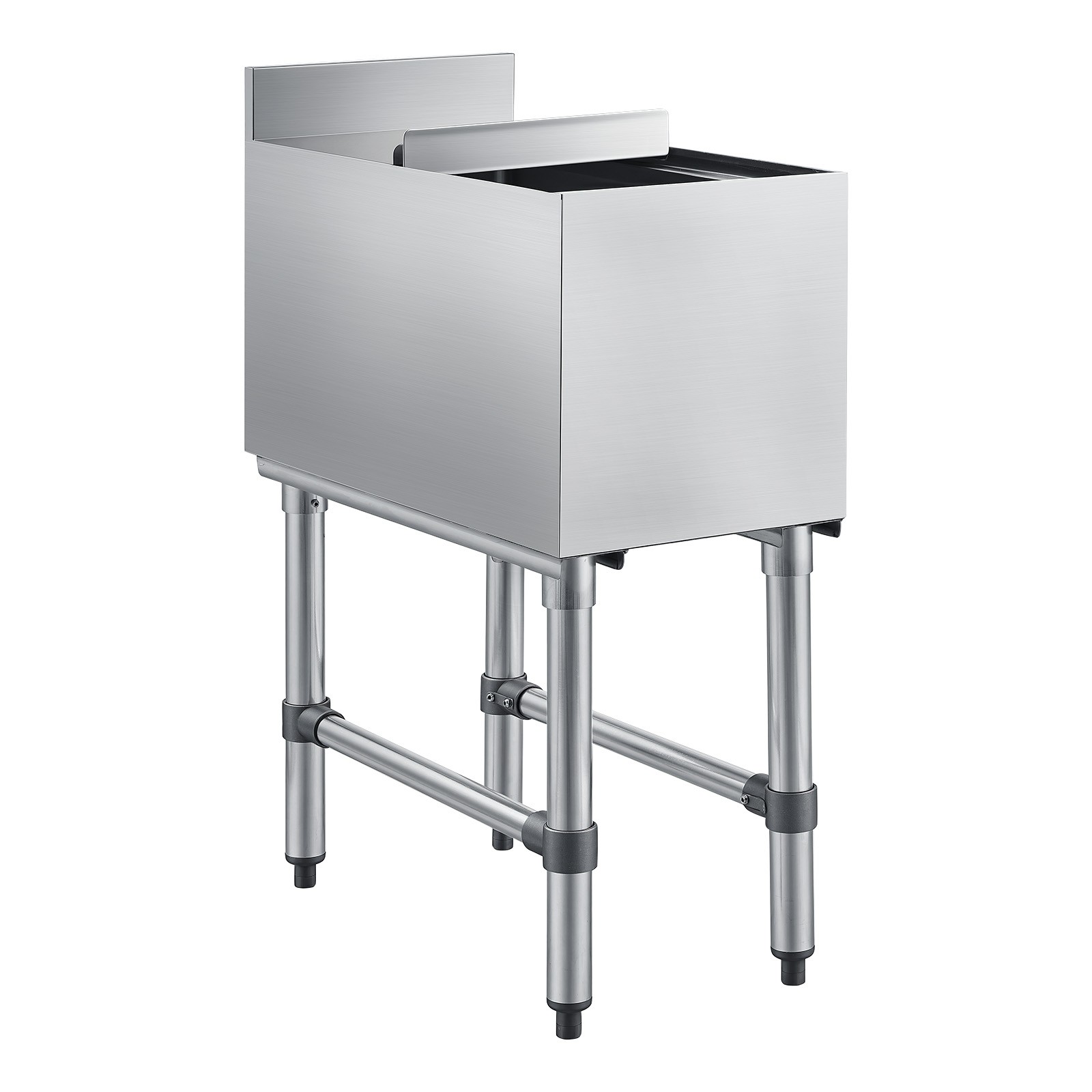 Uimoso 39.6 Qt Commercial Ice Bin 12 x 24 in Underbar Ice Bin with Sliding Cover